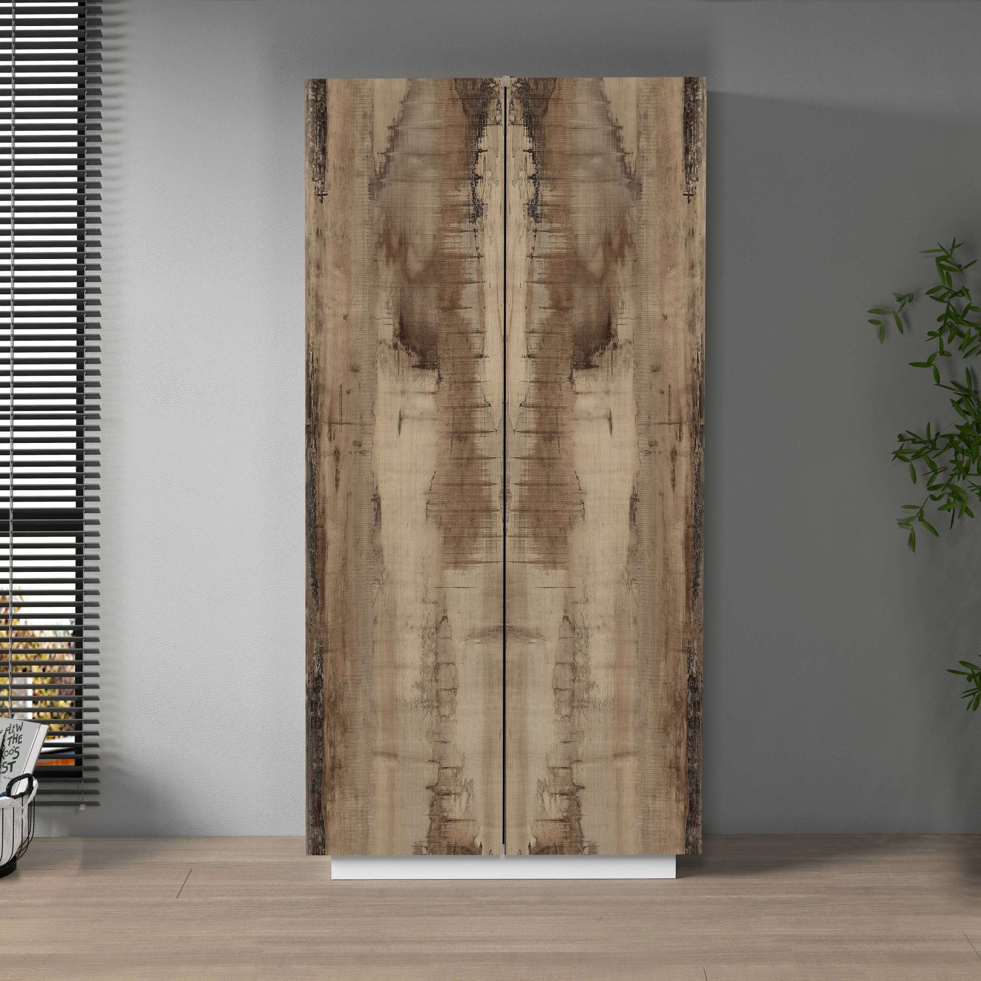 Home affaire Aktenschrank Coro, Mehrzweckschrank, Büroschrank mit 2 Türen & verstellbare Einlegeböden, Höhe 86 oder 166 cm, Made in Italy