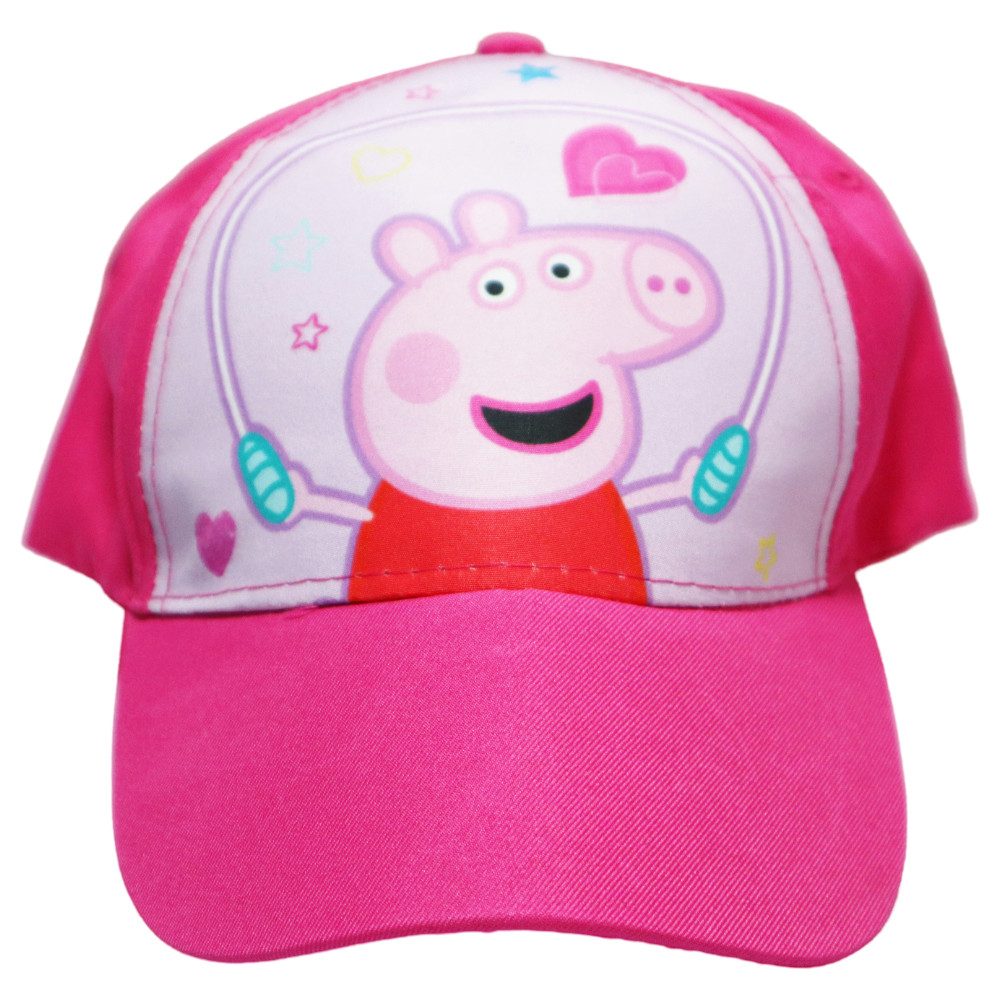 Peppa Pig Baseball Cap Peppa Wutz Pig Kinder Mädchen Basecap Baseball Kappe Mütze Gr. 52 bis 54, 100% Baumwolle