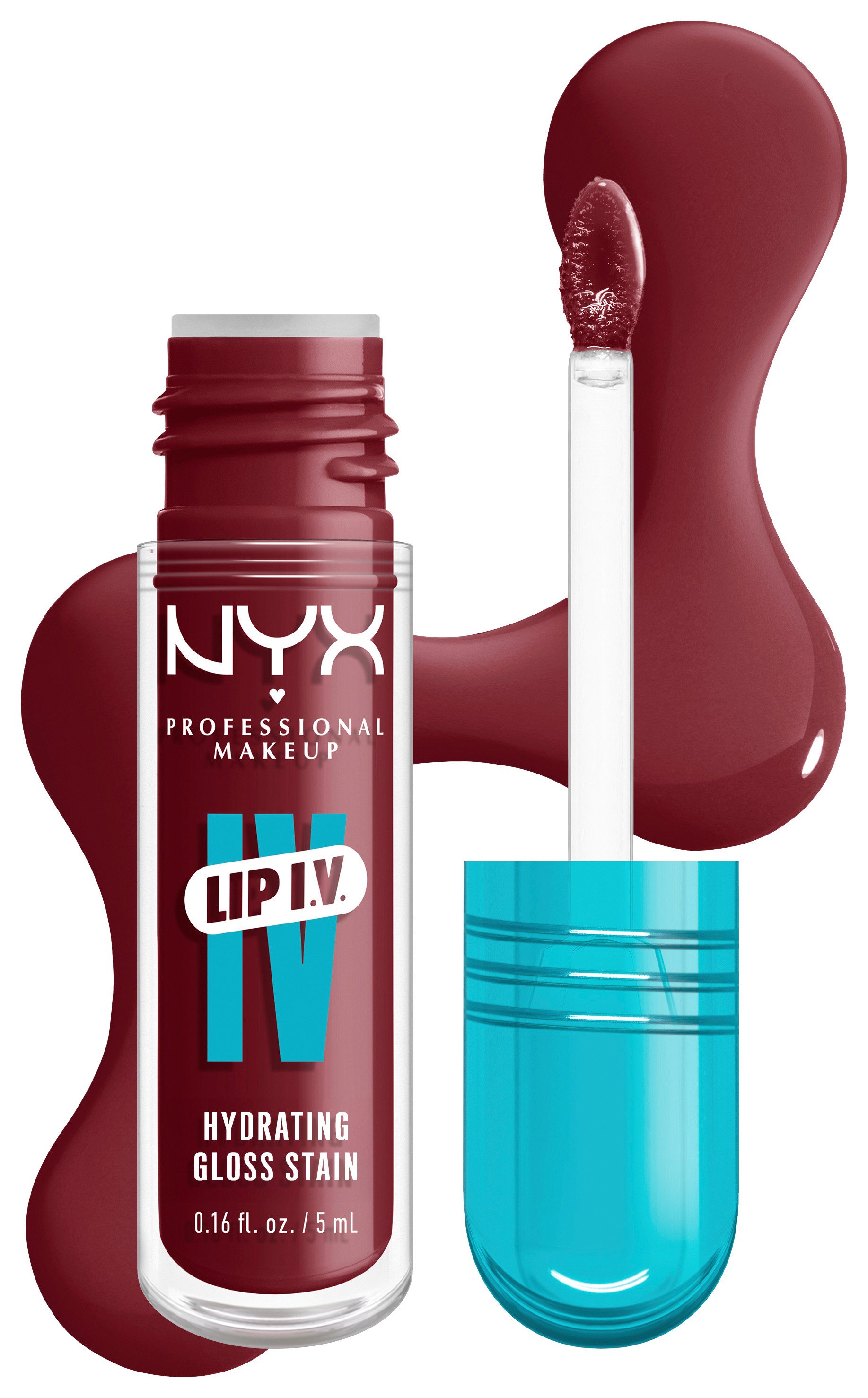 NYX PROFESSIONAL MAKEUP Lipgloss LIP IV GLOSS SERUM, gibt den Lippen einen unwiderstehlichen Wet-Look