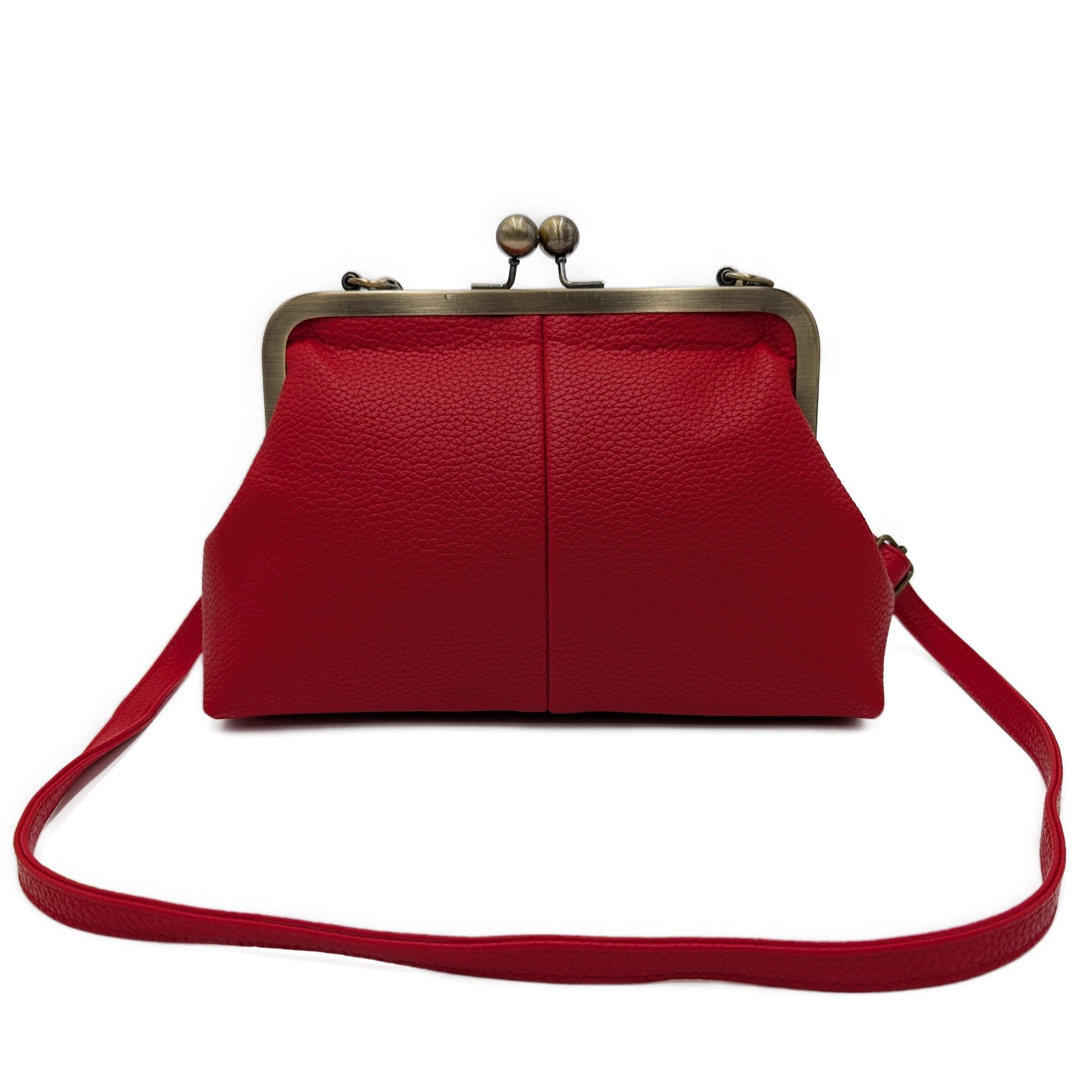 Mera Vellon Umhängetasche Damen Handtasche Novela, Veganes Leder, Schnappverschluss