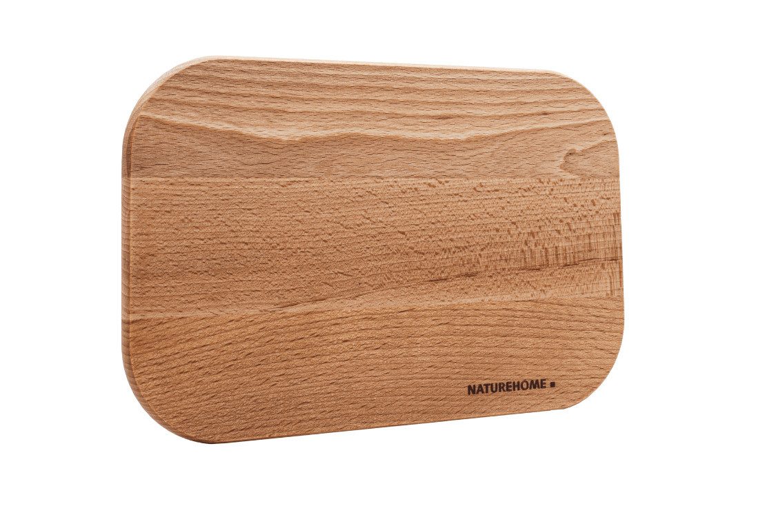 NATUREHOME Schneidebrett 4er Frühstücksbrettchen Buche massiv – Made in Germany, NATUREHOME, Buchenholz, (4erSet, 4-St), Handarbeit – Bild 5 von 5