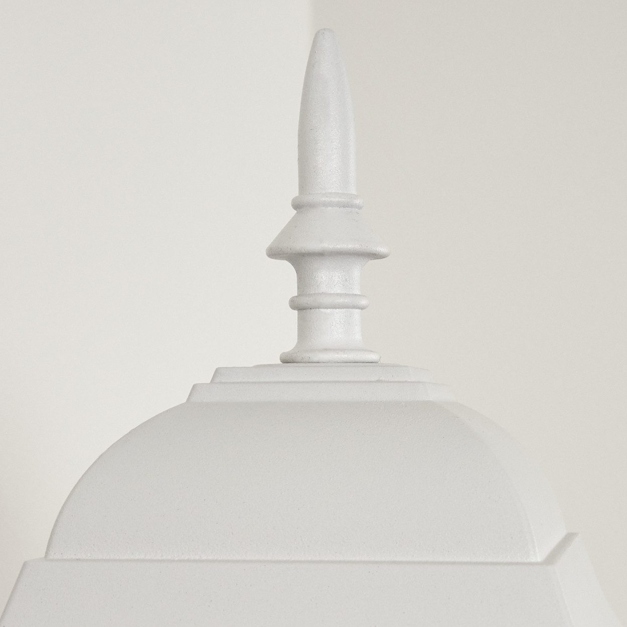 hofstein Außen-Wandleuchte »Quartucciu« klassische Wandlampe aus Metall/Glas in Weiß, ohne Leuchtmittel, Außenleuchte mit Echtglasscheiben, E27, IP44
