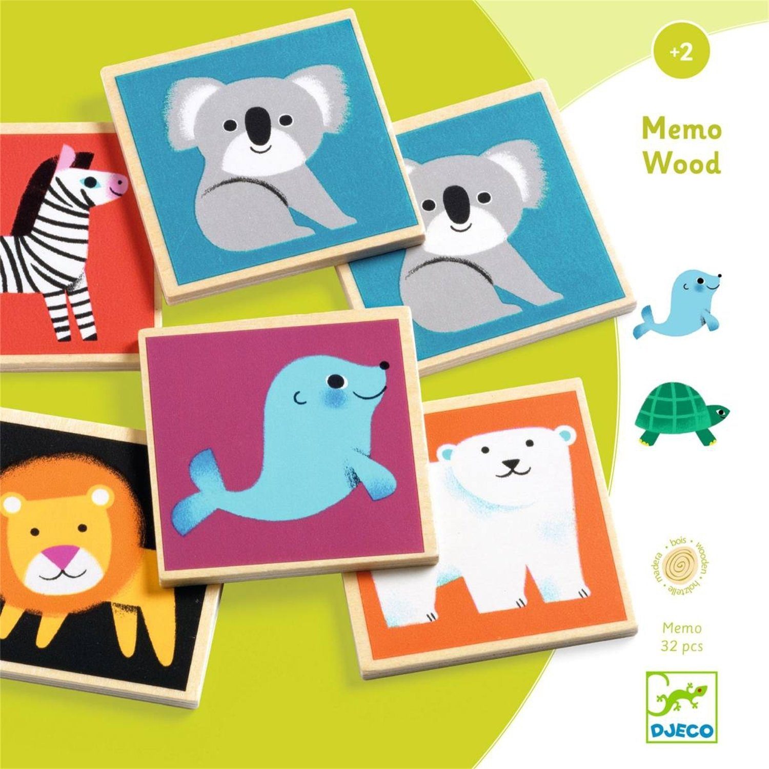 Spiel DJ01624 Lernspiele: Memo Wood