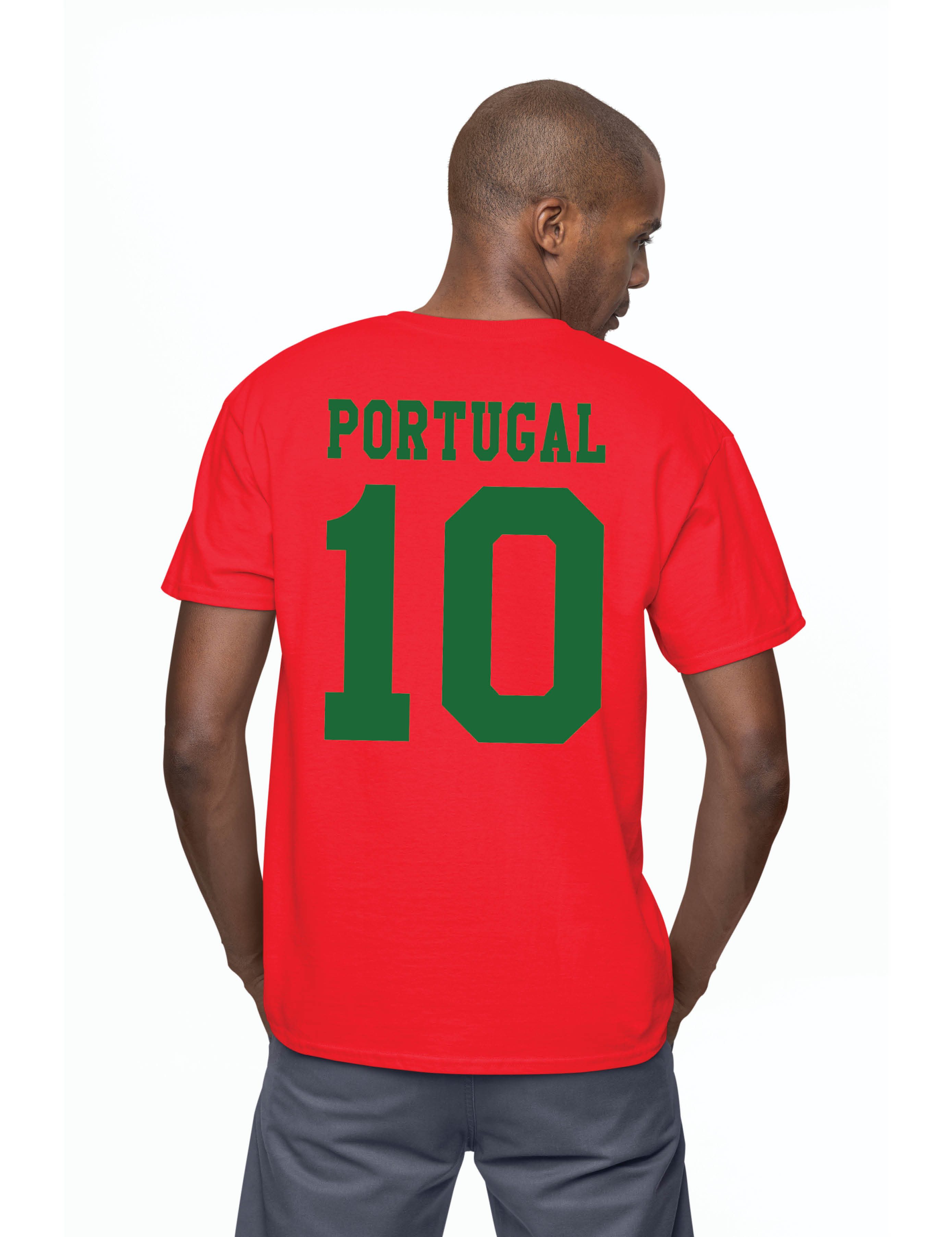 Youth Designz T-Shirt Portugal Herren T-Shirt im Fußball Trikot Look mit trendigem Motiv