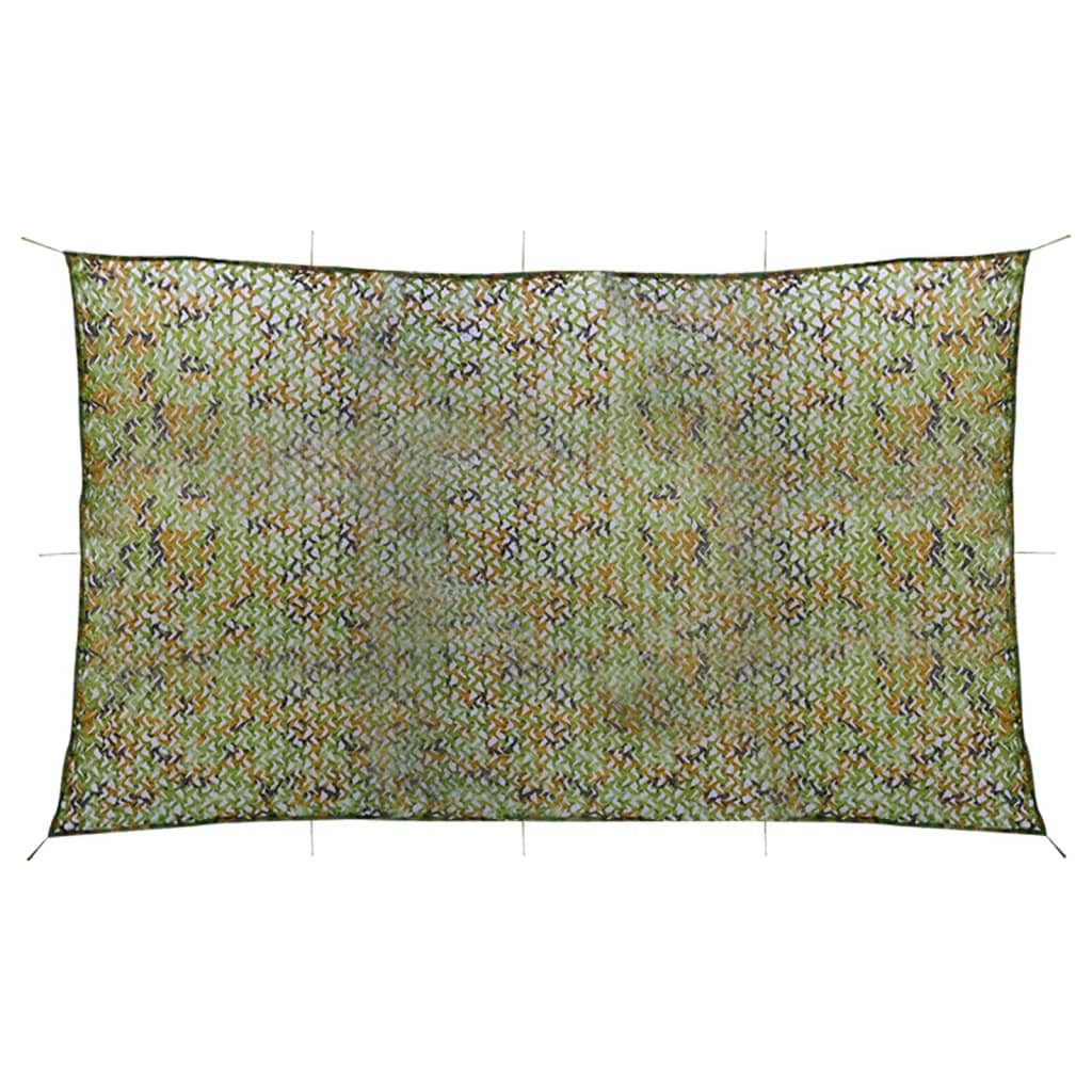 Sonnensegel 300 x 800 cm Tarnnetz mit Aufbewahrungstasche 3x8 m Grün