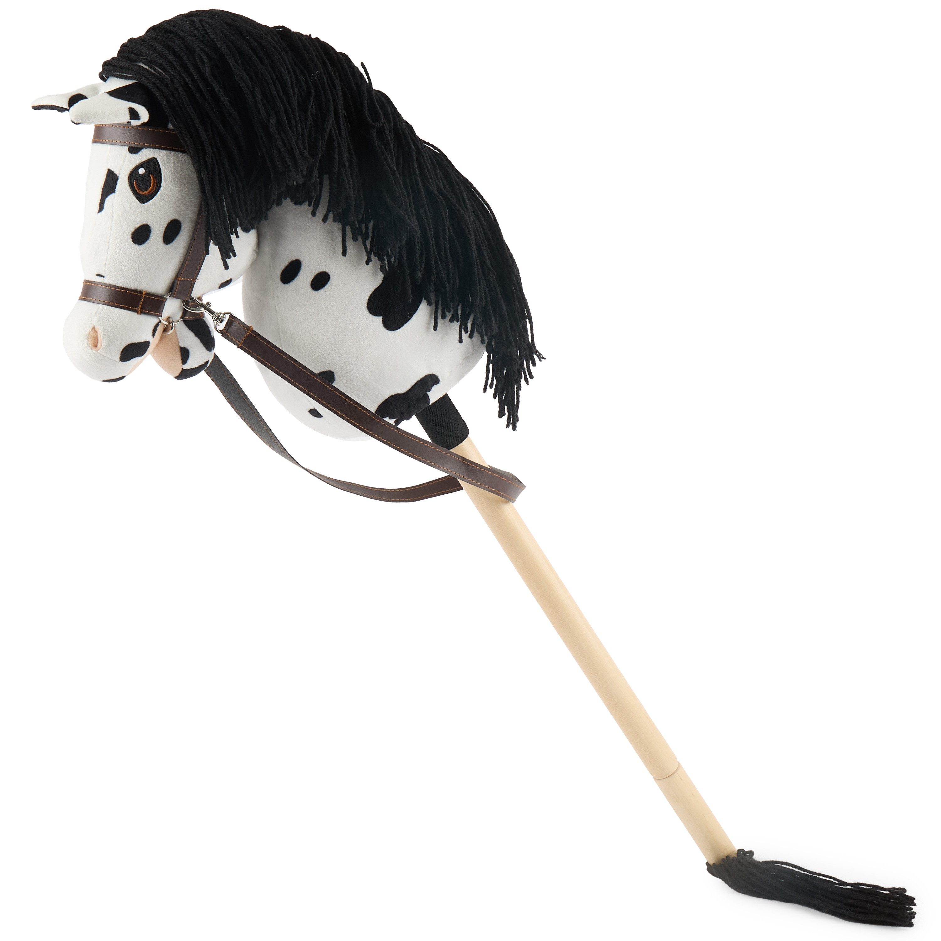 BIECO Steckenpferd Bieco Hobby Horse Steckenpferd Schecke - Größe S