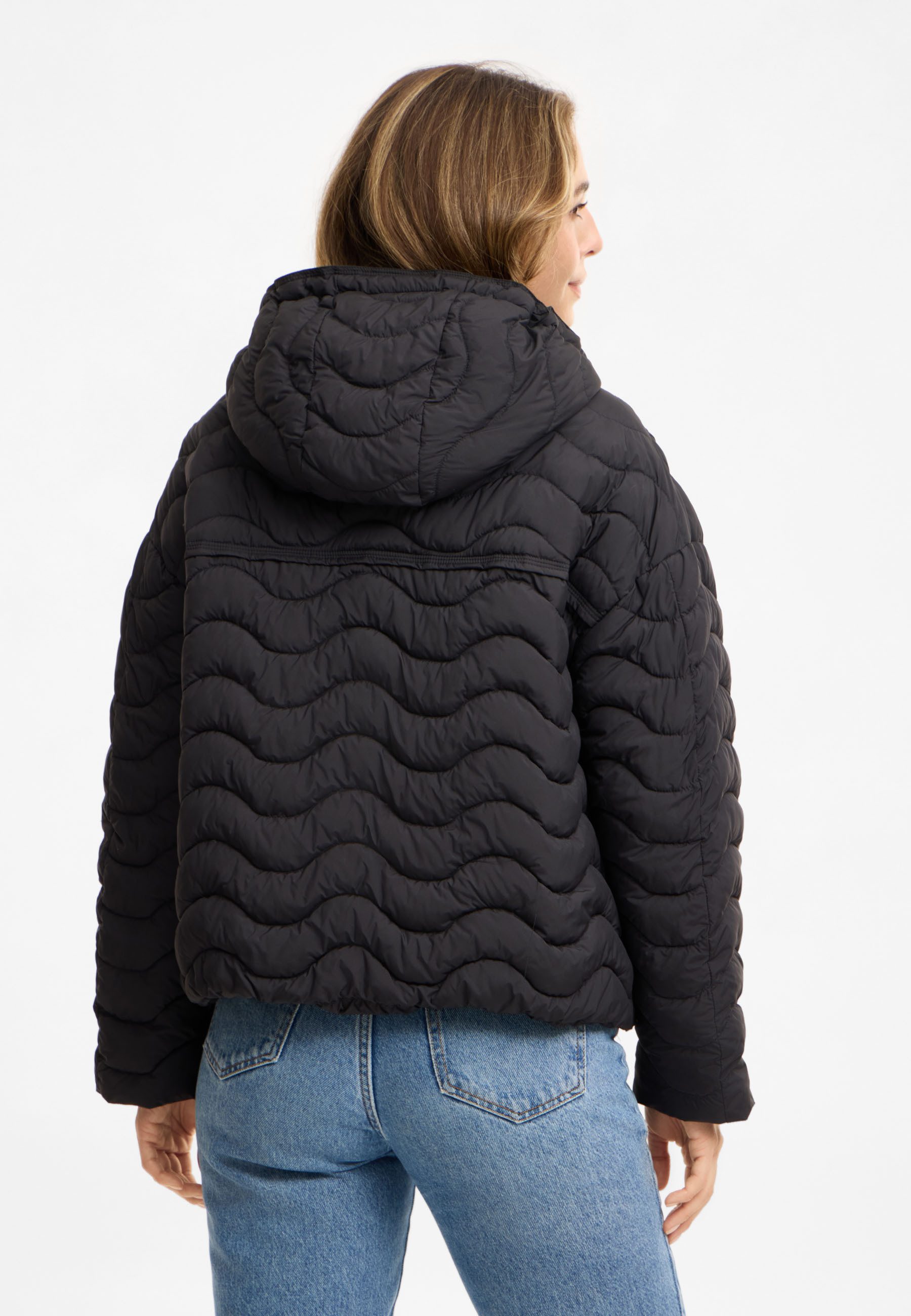 Frieda & Freddies Winterjacke Frieda & Freddies Steppjacke mit Layer-Look und Wellensteppung