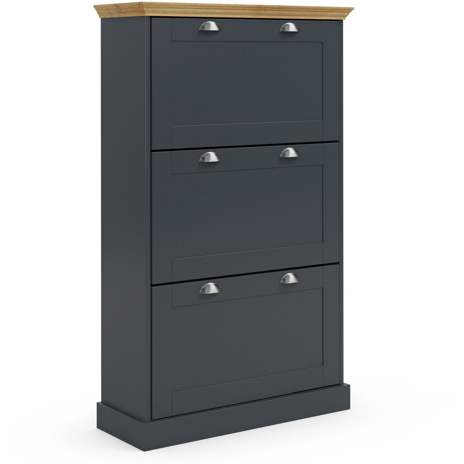 freiraum Schuhkipper Motala, in Anthrazit - 80x132x30cm (BxHxT)