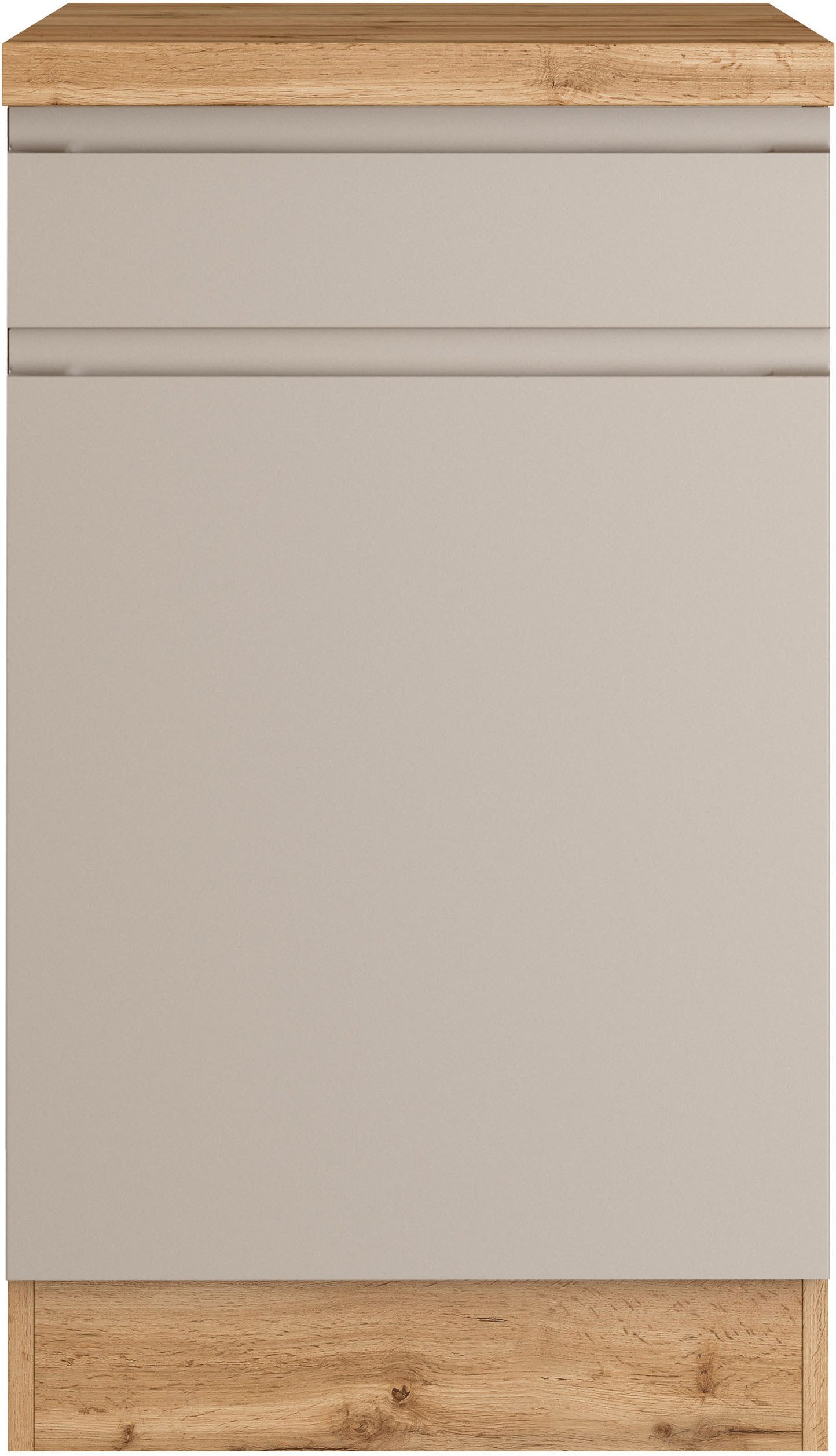 KOCHSTATION Unterschrank KS-Virginia,neu in verbesserter Ausführung (Stauraum, Softclose, mit CPL-Arbeitsplatte) Breite 50 cm, 1 Tür, 1 Schubkasten, Soft-Close- – Bild 4 von 5