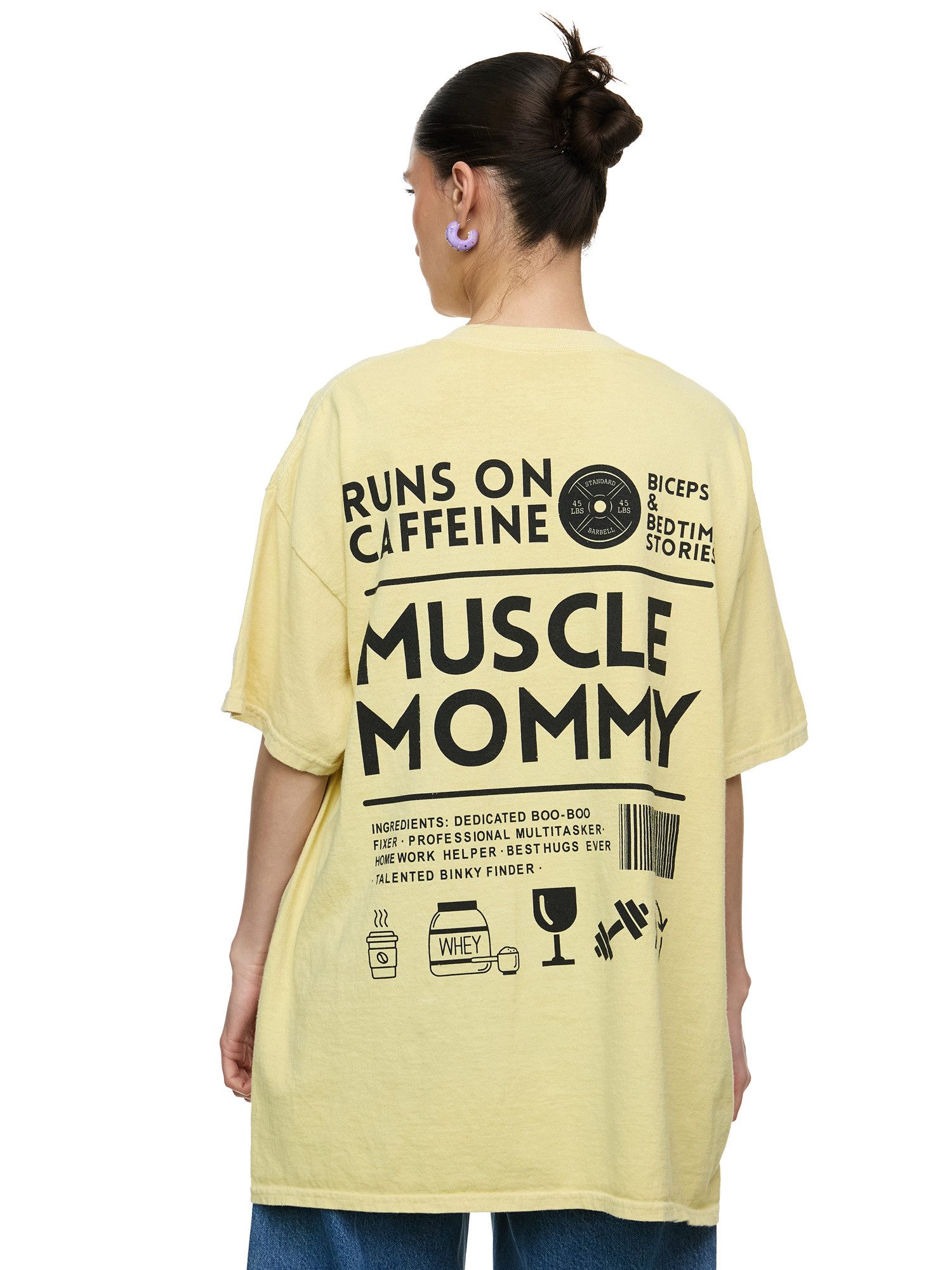 Worldclassca T-Shirt Worldclassca Oversized Print MUSCLE günstig online kaufen