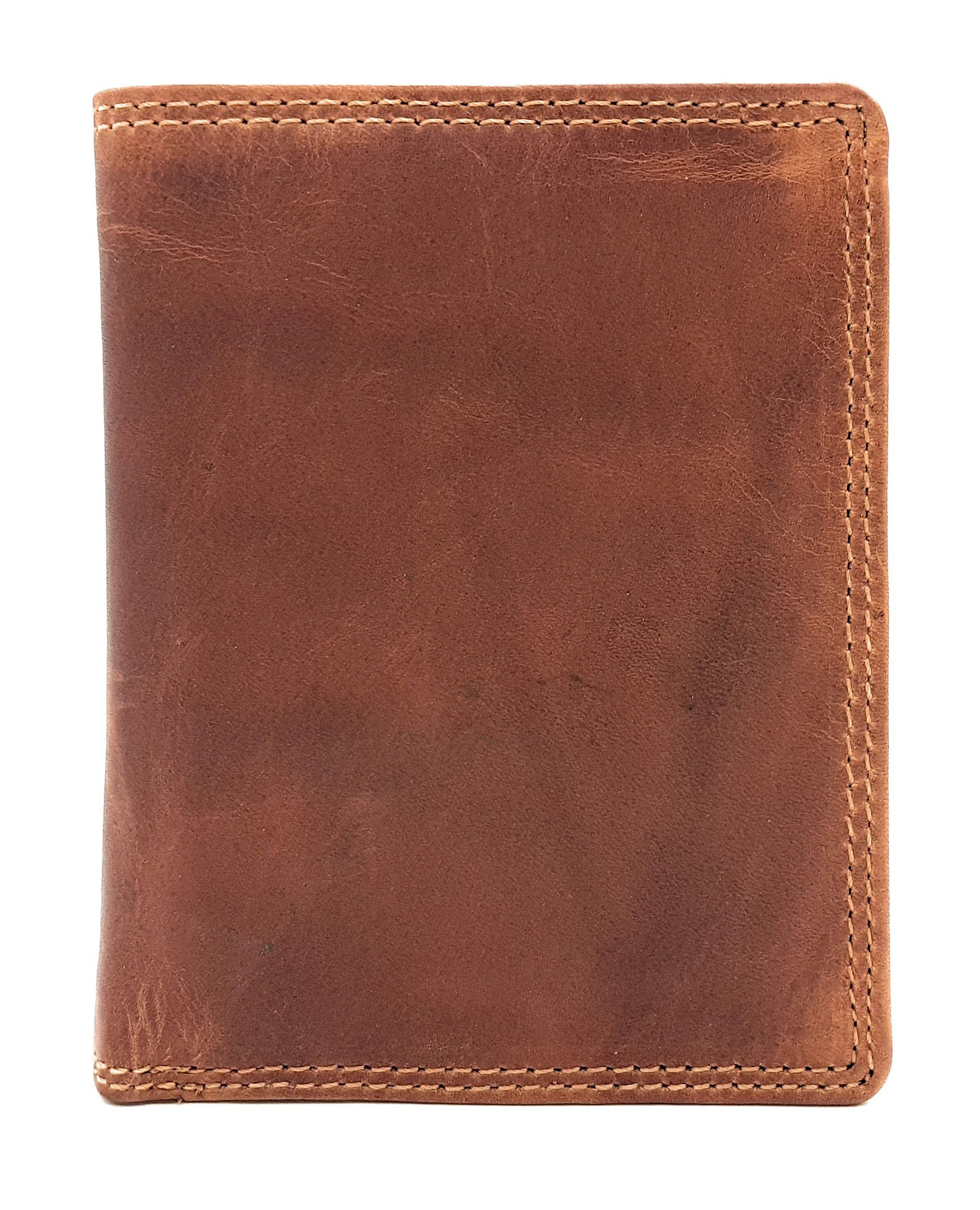 McLean Geldbörse Schutz, echt Leder, RFID mit Vintage, Volllederausstattung