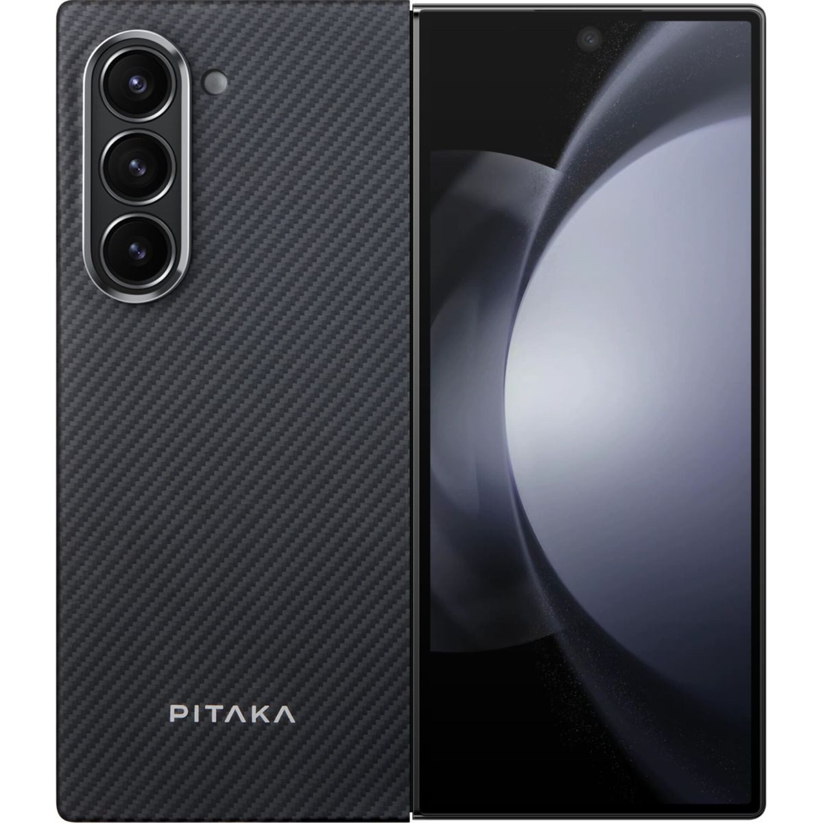 Pitaka Smartphone-Hülle MagEZ Case 5 for Samsung Galaxy Z Fold6 Black/Grey