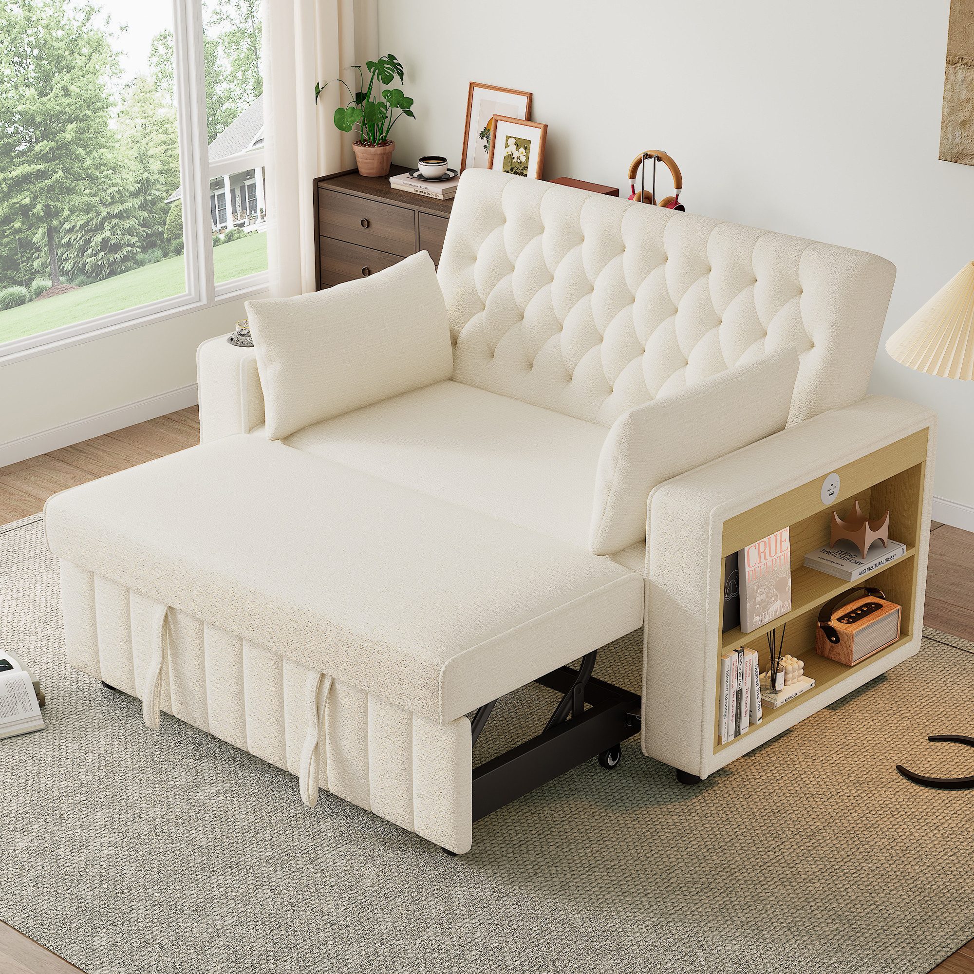 Merax Schlafsofa 3-in-1 Ausziehsofa, Sofa Klappsofa mit Schlaffunktion & US günstig online kaufen