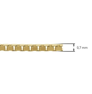 trendor Kette ohne Anhänger für Anhänger Gold 333 / 8K Venezianer Kette 0,7 mm