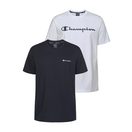 Champion T-Shirt (Packung, 2er-Pack) 2er-Pack, mit Rundhalsausschnitt, aus Baumwolle, Kurzarm