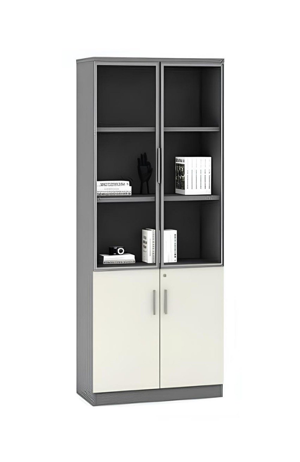 JVmoebel Aktenschrank Moderner grauer Designer Büroschrank geräumiger Aktenschrank (1-St) Made in Europa