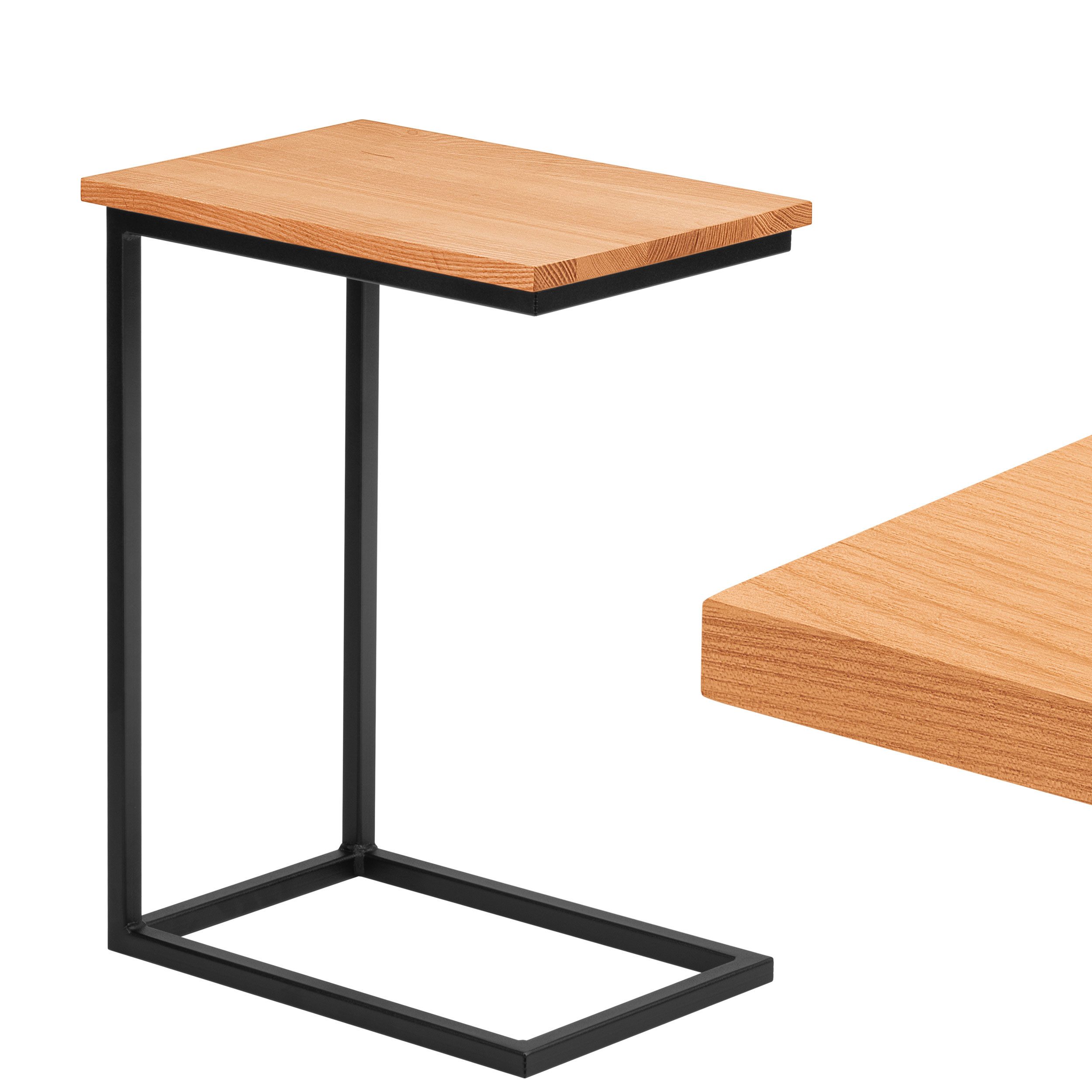 LAMO Manufaktur Beistelltisch Massivholztischplatte Laptoptisch Sofatisch günstig online kaufen