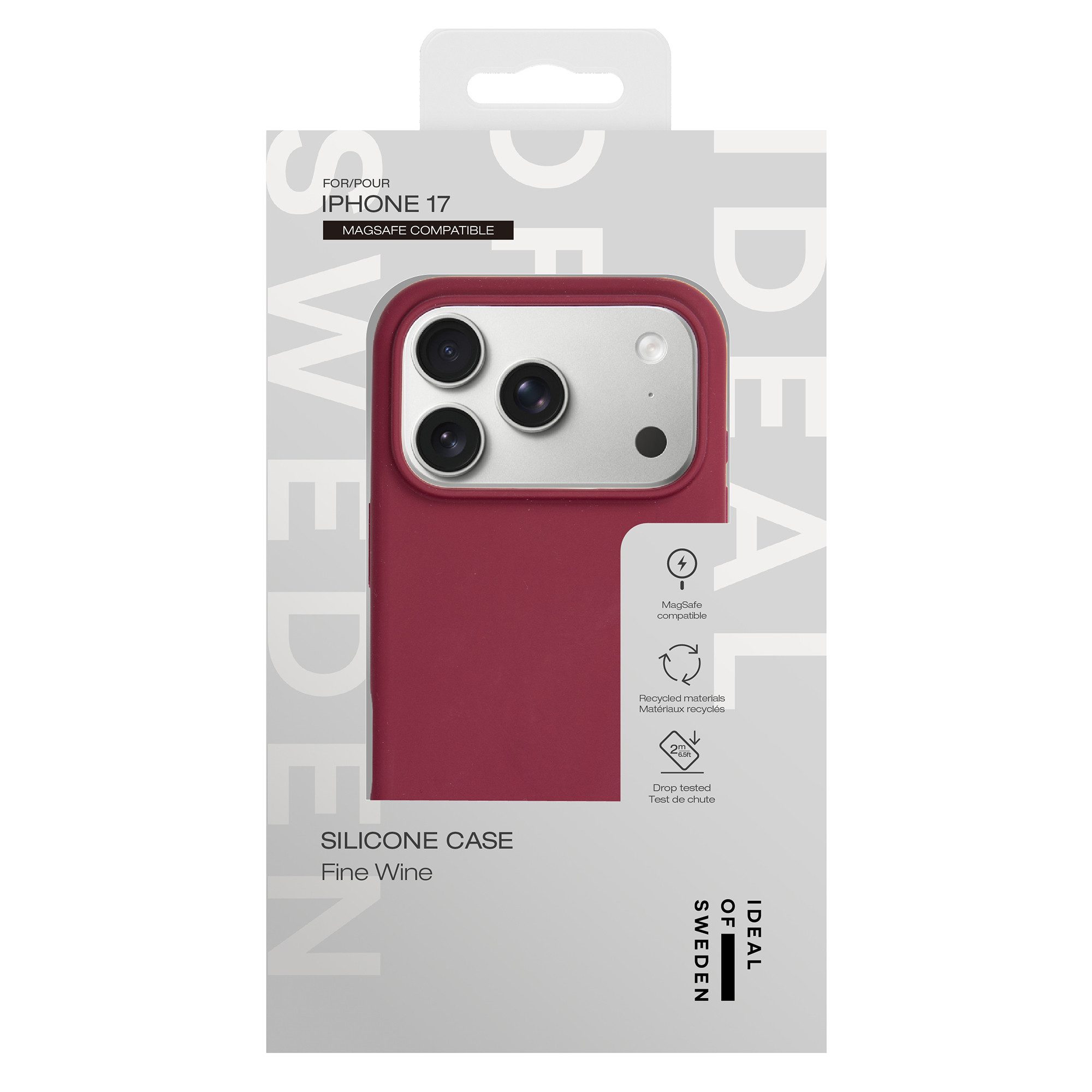 iDeal of Sweden Backcover iDeal of Sweden Silikonhülle mit MagSafe Apple iPhone 17 - Fine Wine – Bild 4 von 4