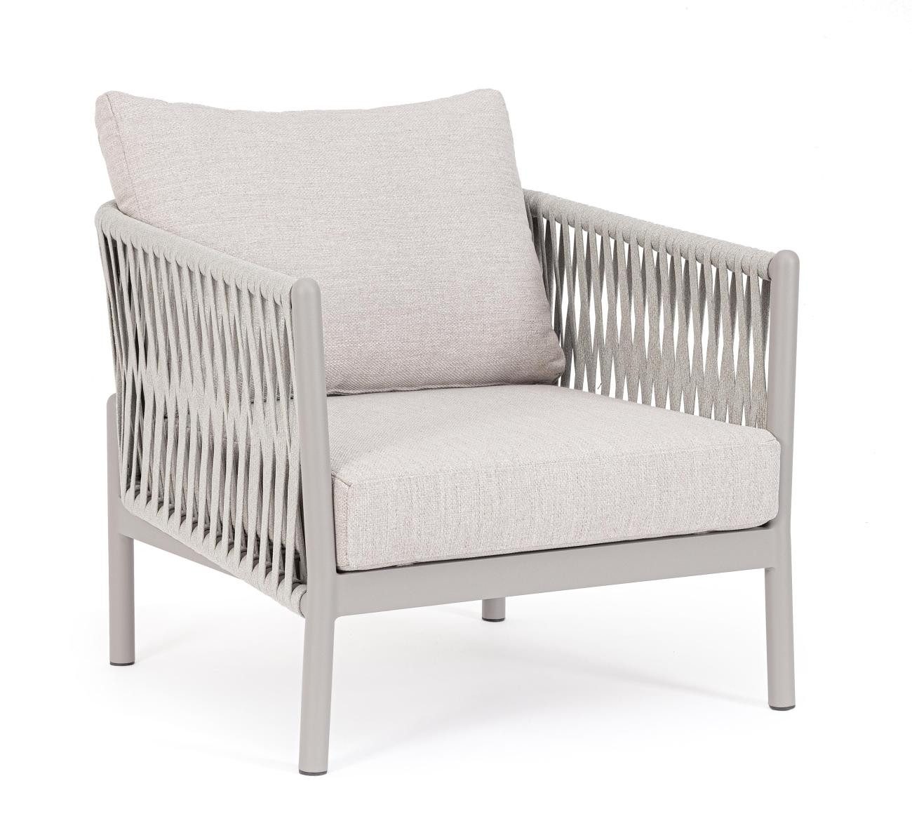 Bizzotto Gartensessel Gartensessel Florencia aus Aluminium, Sand