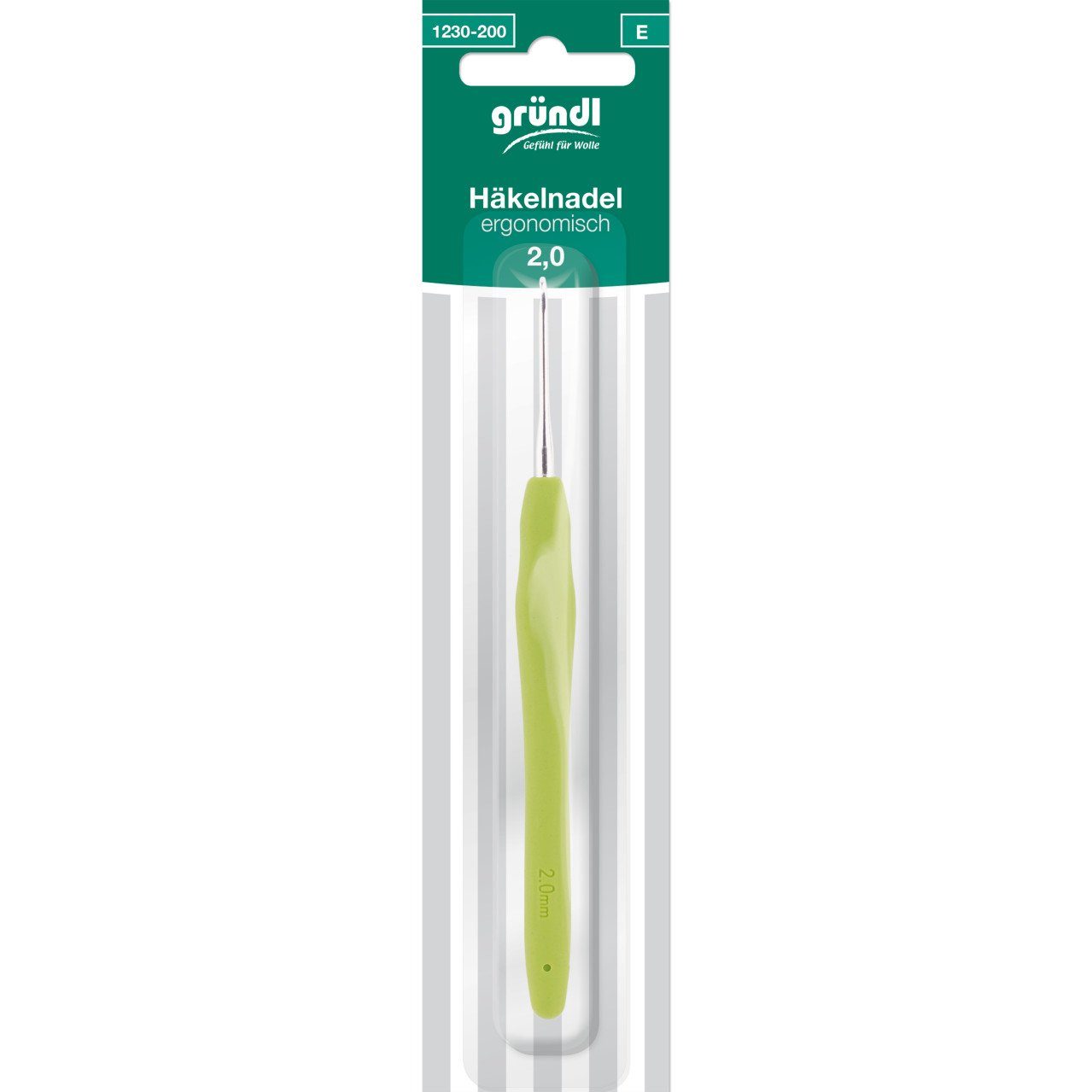 Gründl Häkelnadeln Gründl Ergonomische Häkelnadel 2 mm