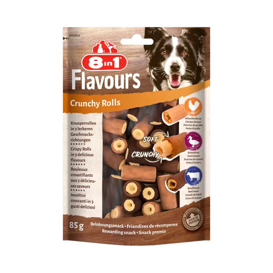 8in1 Flavours Crunchy Rolls 85 g