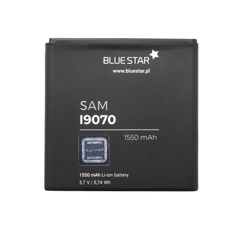 BlueStar Akku Ersatz kompatibel mit Samsung I9070 Galaxy S Advance 1550 mAh Austausch Batterie Premium EB535151VU Smartphone-Akku