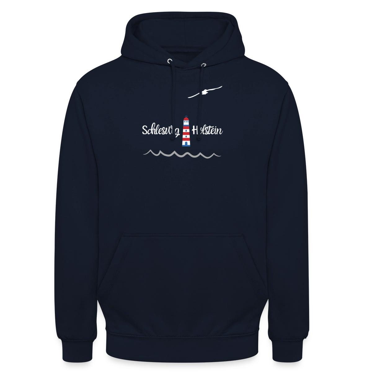 Spreadshirt Hoodie Schleswig Holstein Leuchtturm Küste Nordsee Maritim Unisex Hoodie (1-tlg)