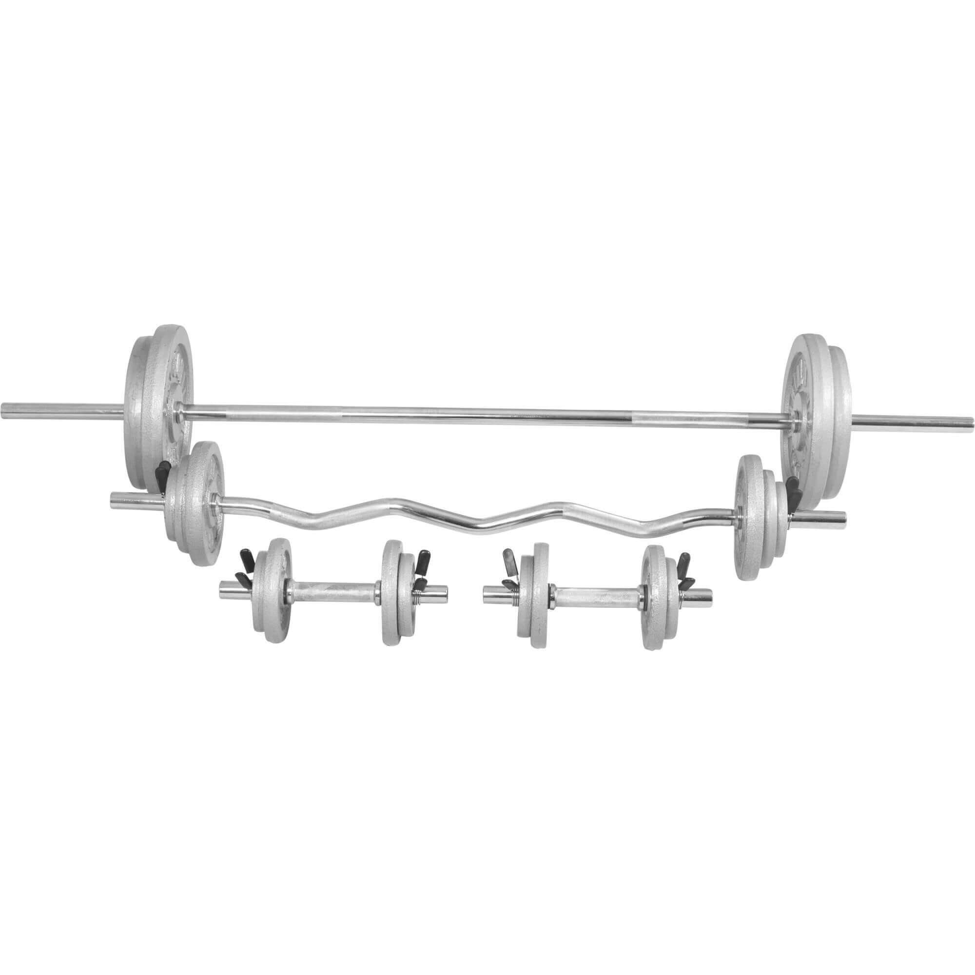 GORILLA SPORTS Hantel-Set Hantelset mit Federverschluss aus Gusseisen 108 kg