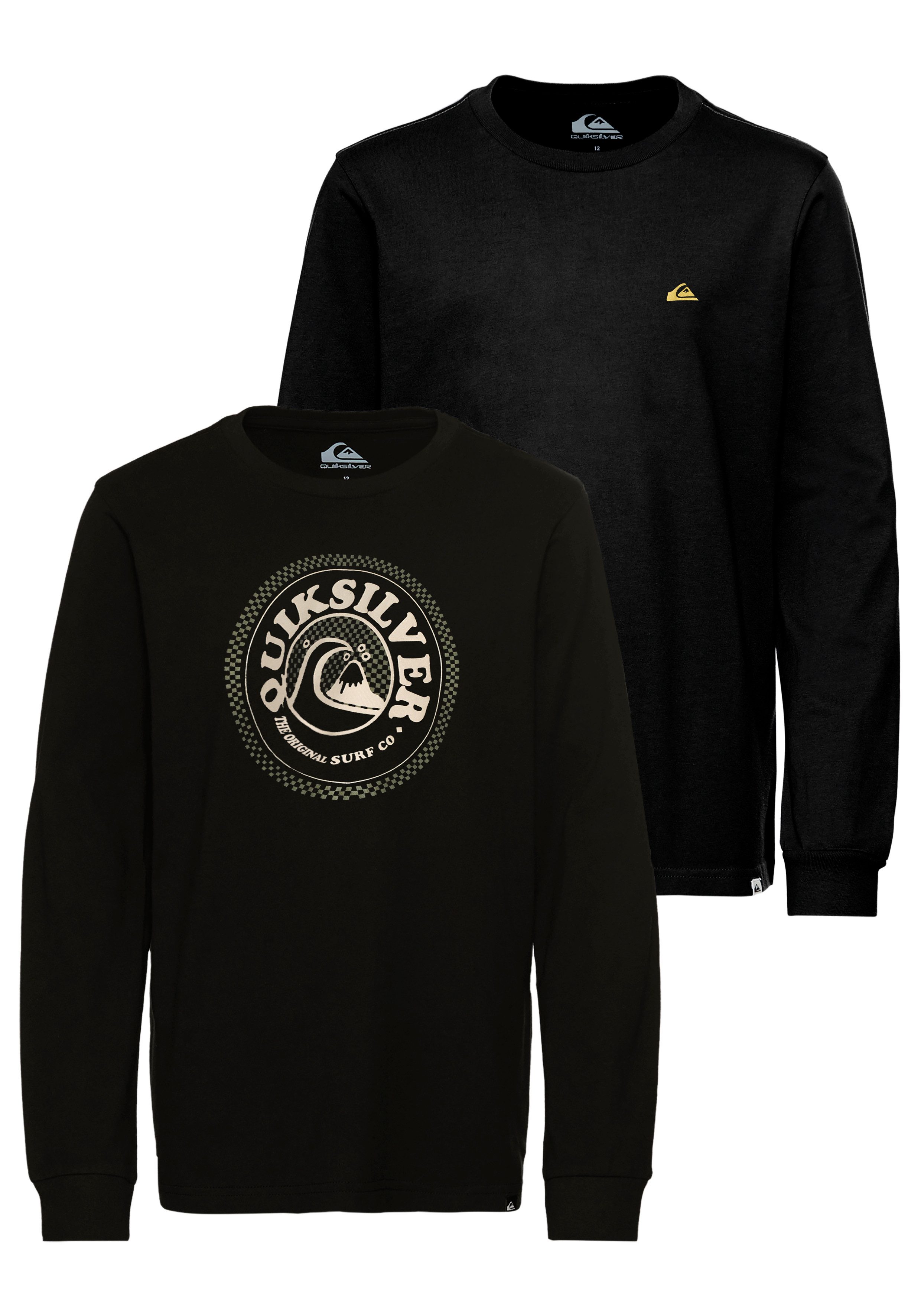 Quiksilver Longsleeve POST IT MININOON LS PACK YTH (2-tlg) für Kinder und Jugendliche, sportlicher Stil