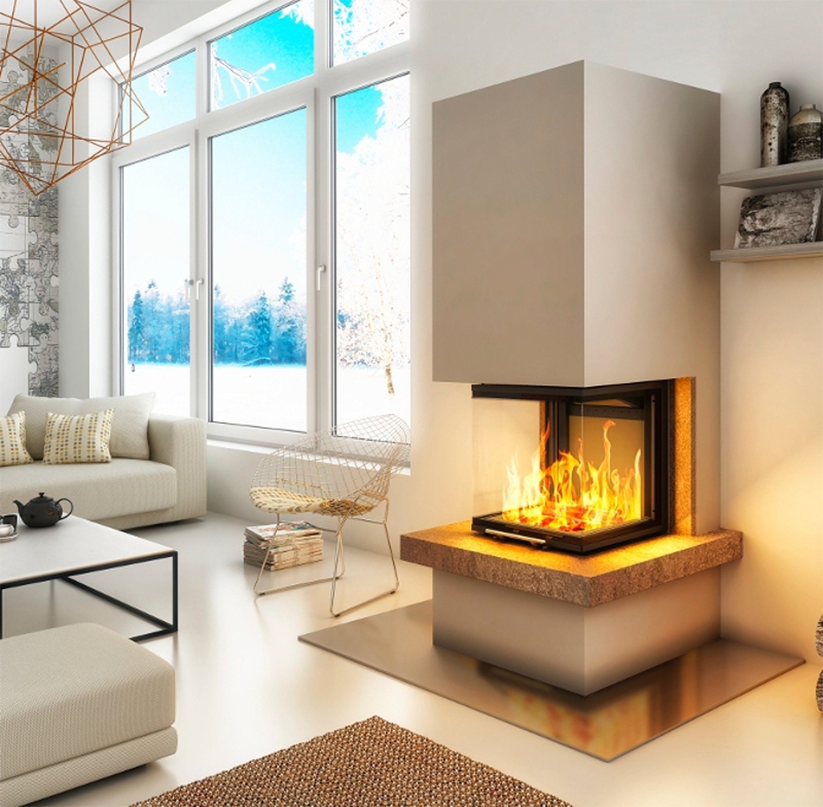 Hajduk Комплекты камина SMART 3PLh "ROYAL mit 7,5 kW, (12-tlg)