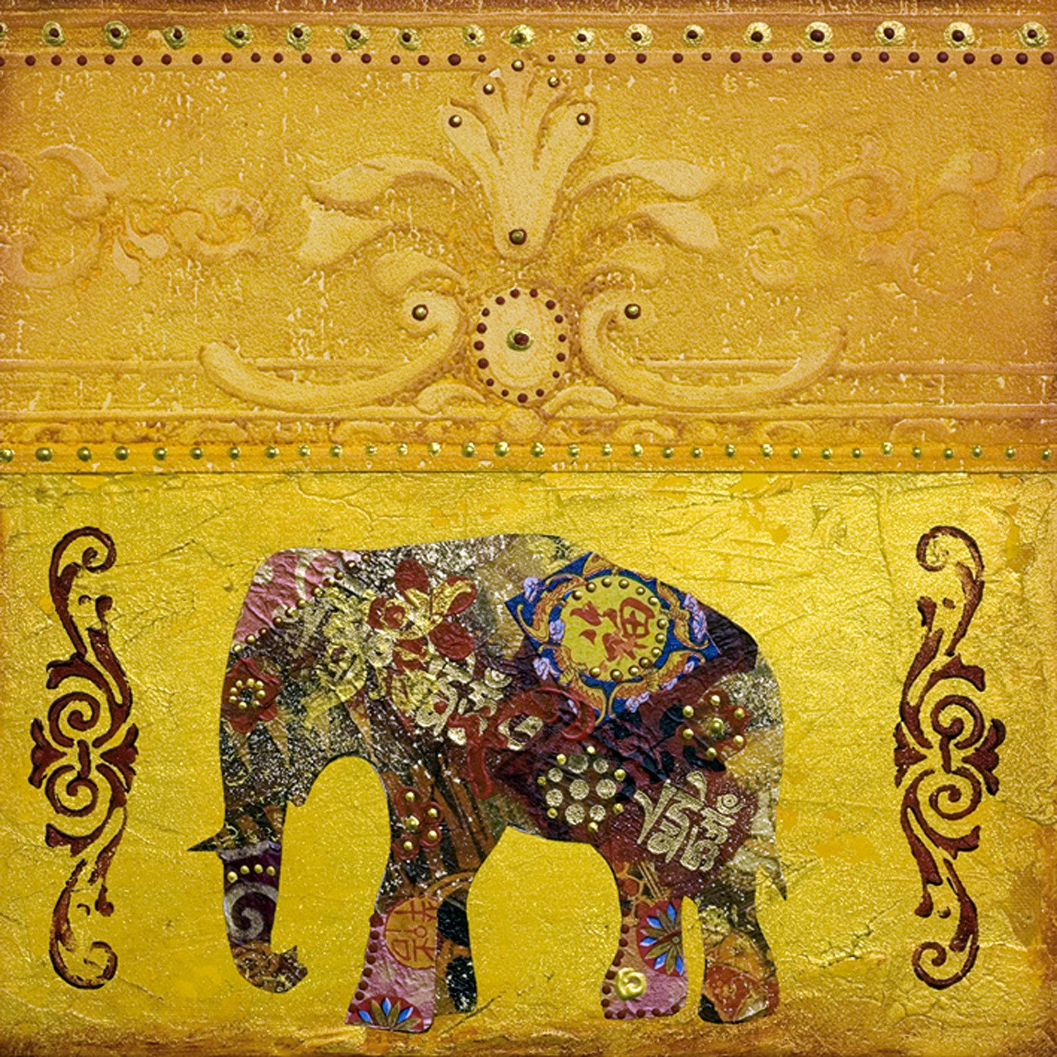 queence Acrylglasbild Elephant God - Lord Ganesha : Ganesh Chaturthi, Elefant, Elefant, Tier inkl. rückseitiger, vormontierter Aufhängung