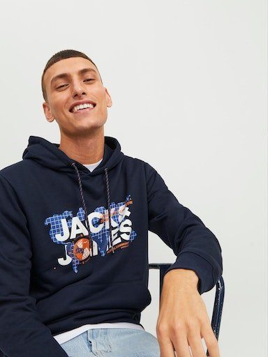 Jack & Jones navy blazer Kapuzensweatshirt