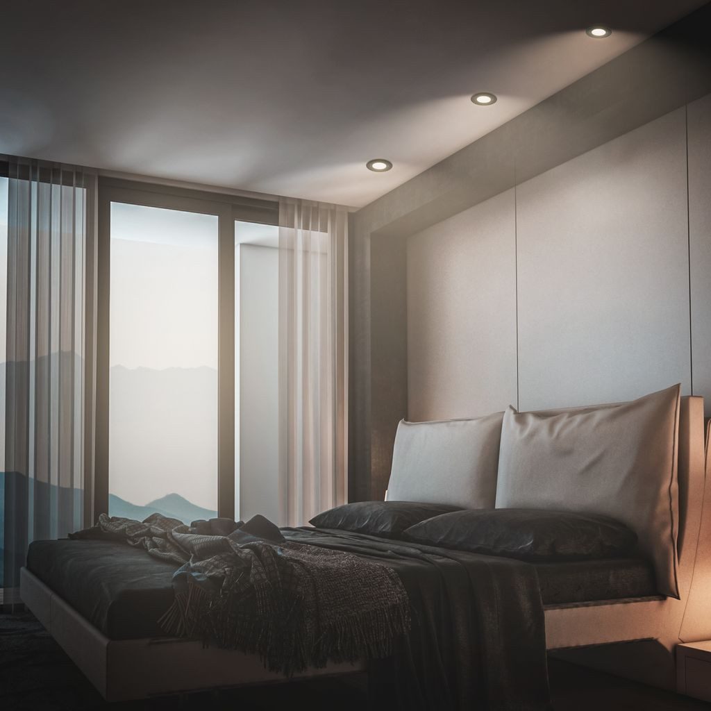 Briloner Leuchten LED Einbauleuchte Einbauspot 8 x 6,3 cm Weiß GU10 je 4,7W Wohnzimmer Küche Flur, LED wechselbar, 3000K - Warmweiß, Einbauleuchten 8 x 2,2 cm Schwarz GU10 je 4,7W Wohnzimmer Küche Flur