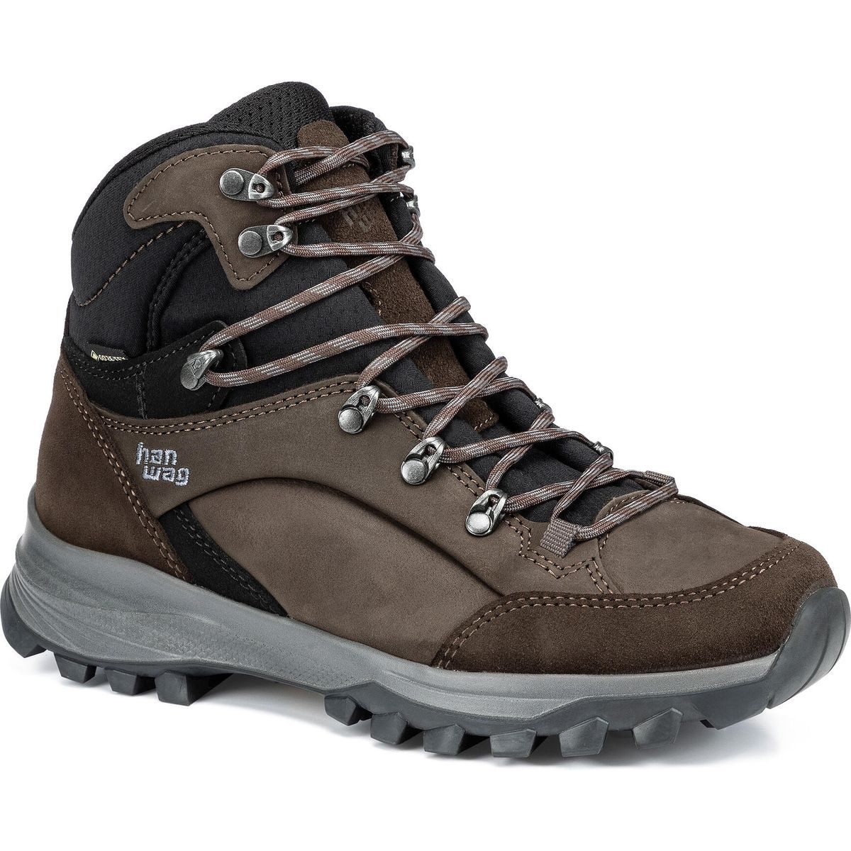 Hanwag Banks Lady GTX Hikingschuh Damen-Wanderschuh mit hochwertigem Nubukleder, wasserdichtem Gore-Tex