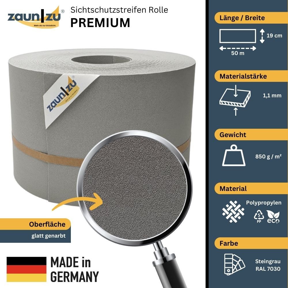 zaunzu Sichtschutzstreifen Premium für Doppelstabmatten Zaunblende günstig online kaufen