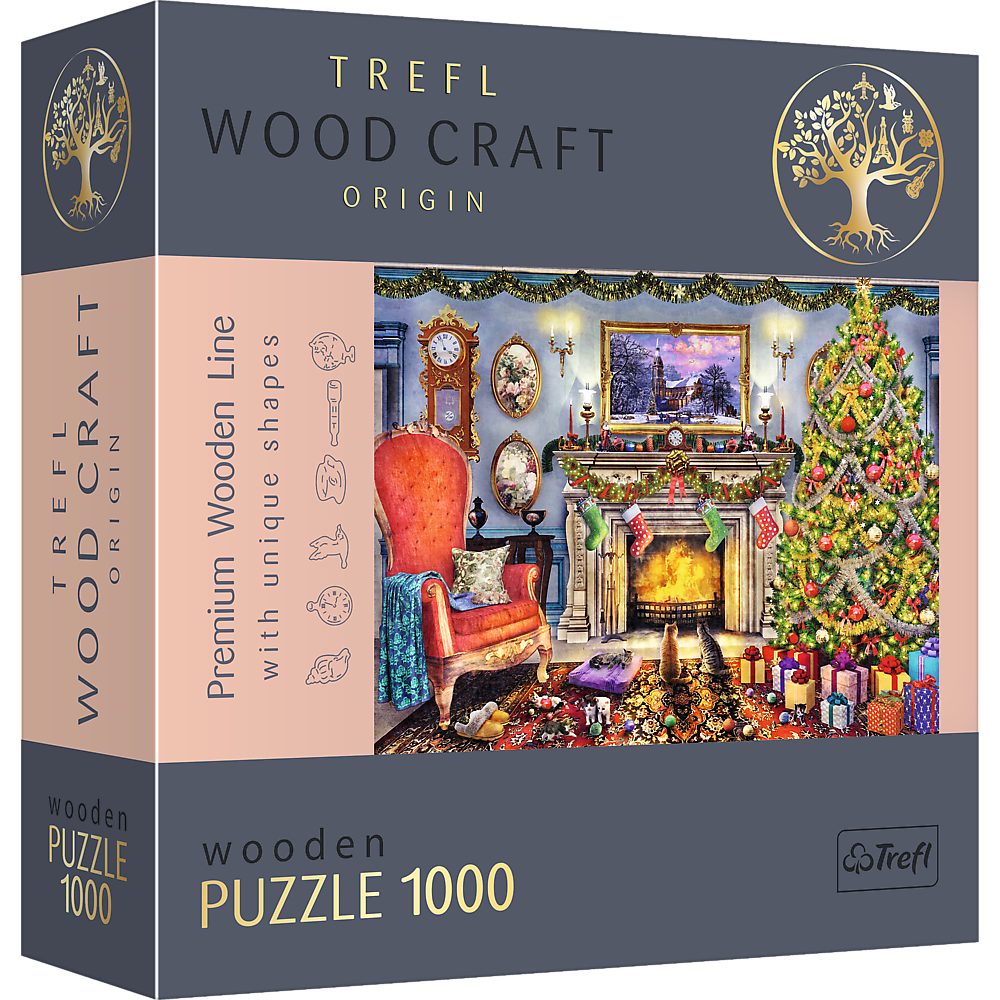 Trefl Puzzle Trefl 20171 Wood Craft Am Kamin, 1000 Puzzleteile, Made in Europe