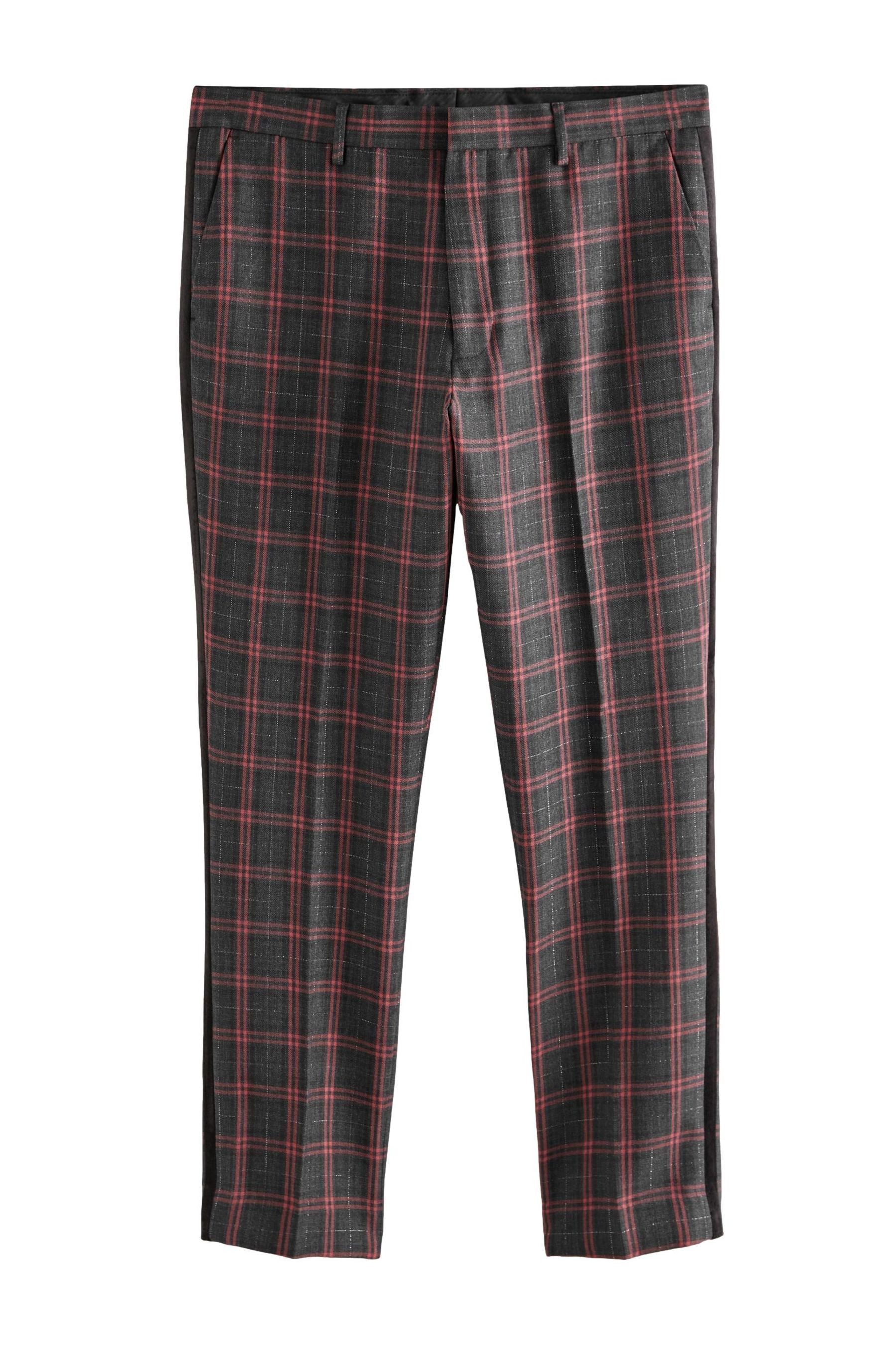 Next Stoffhose Edit Metallic-Hose mit Karomuster (1-tlg)