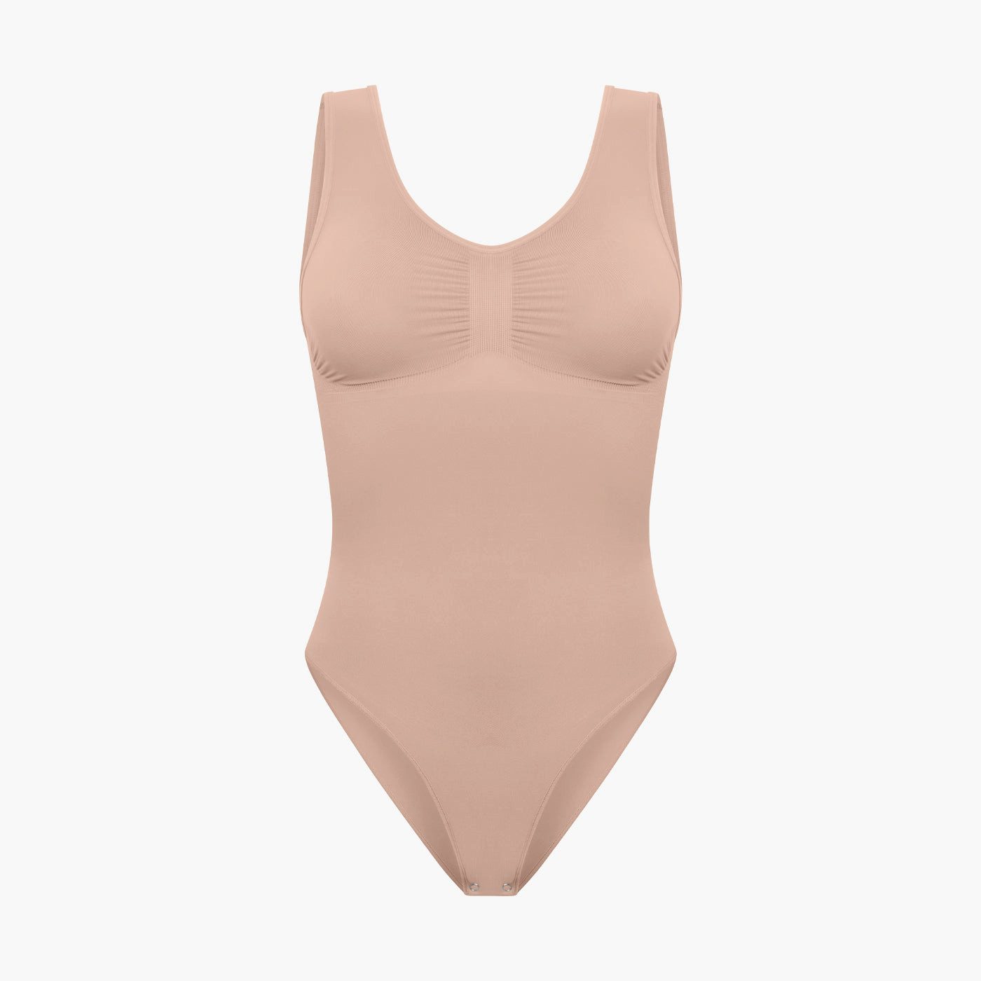 Creamy Fabrics Miederbody Tank Bodysuit Sculpting Shapewear mit Slip-Beige- günstig online kaufen