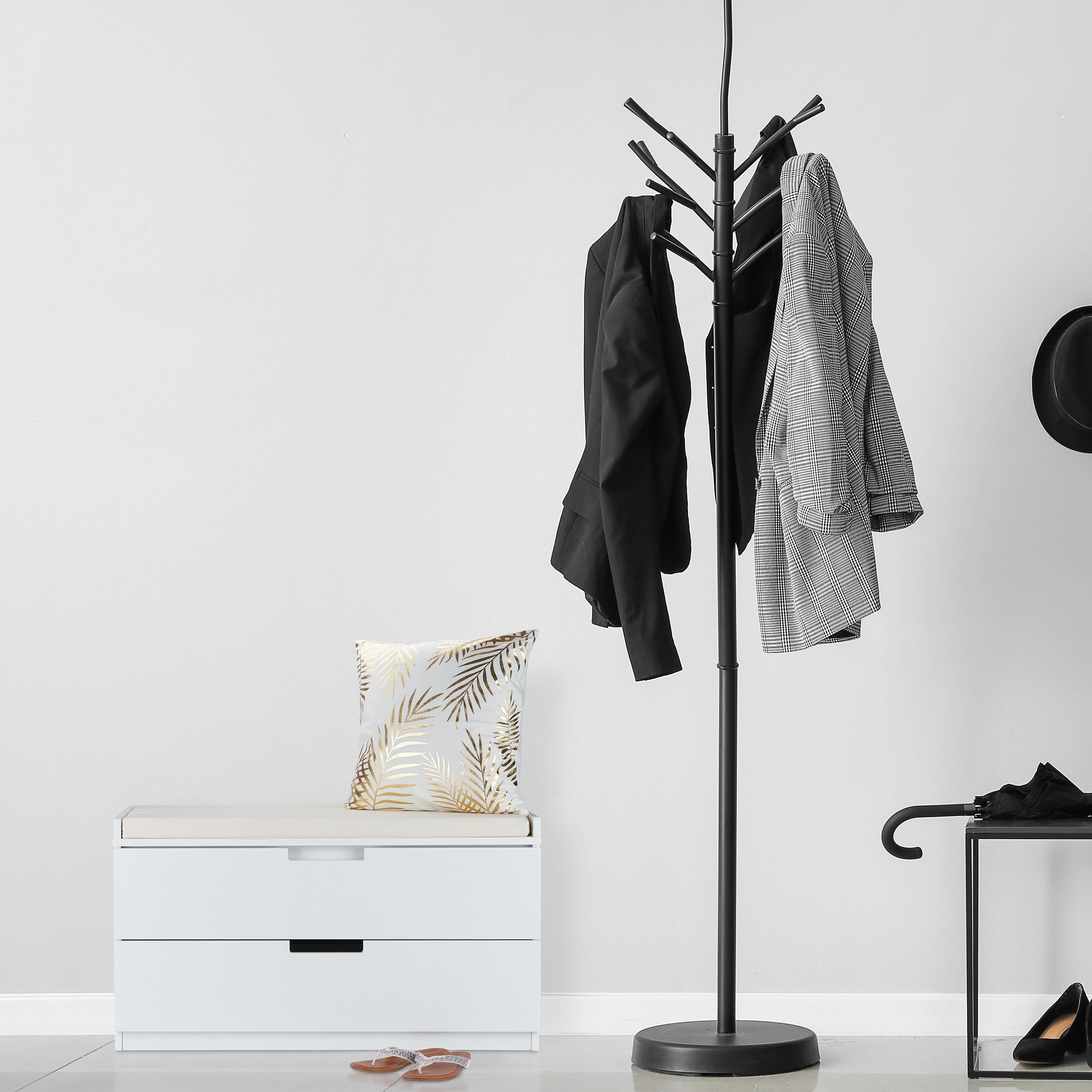 relaxdays Sitztruhe Sitzkommode mit 2 Schubladen günstig online kaufen