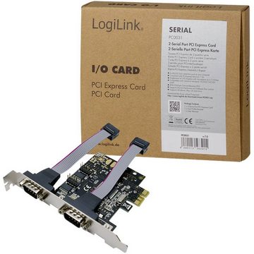 LogiLink PCI Express Karte, 2x Seriell Modulkarte