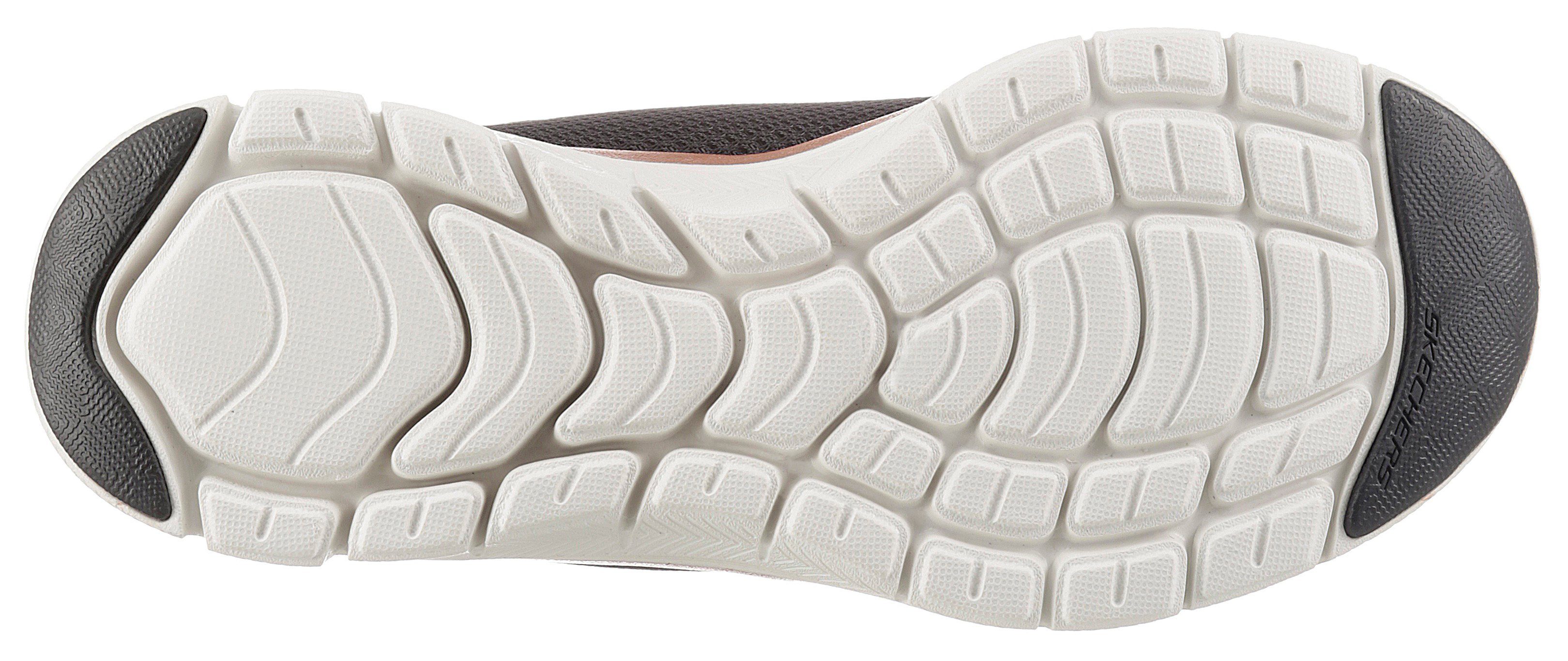 Foam APPEAL Ausstattung VIEW schwarz-rosé Skechers Air-Cooled Sneaker Memory FLEX 4.0 BRILLINAT mit