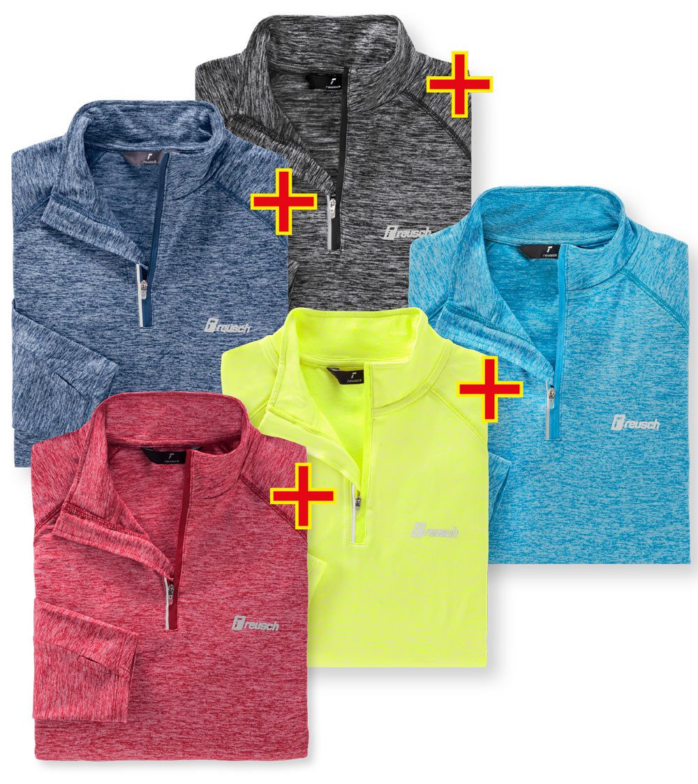 Reusch Funktionsshirt (Set, 5er-Pack) Reflektierende Details für bessere Si günstig online kaufen