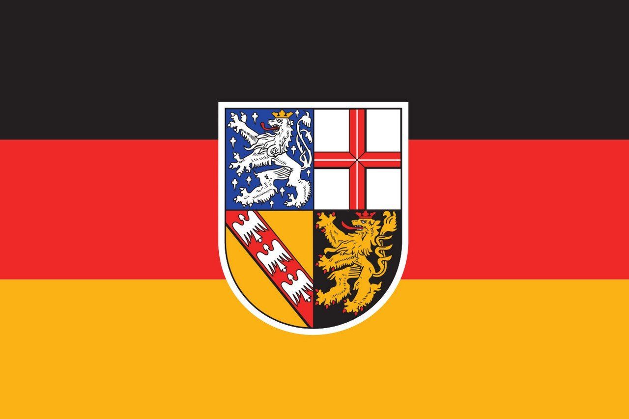 flaggenmeer Flagge Flagge Saarland 110 g/m² Querformat