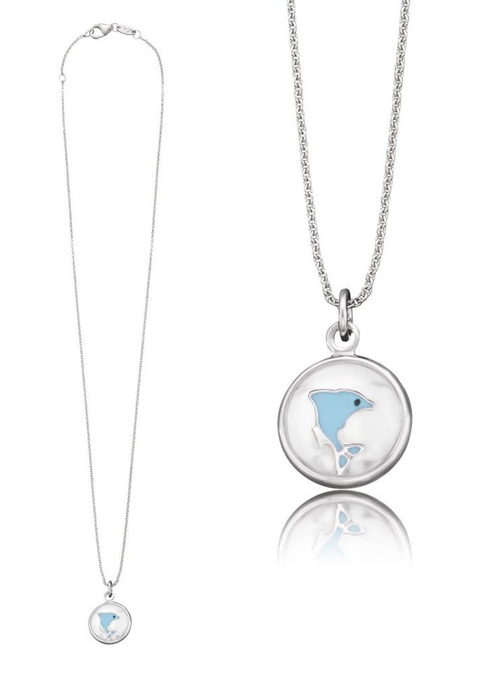 Herzengel Kette mit Anhänger »Delfin als Symbol für