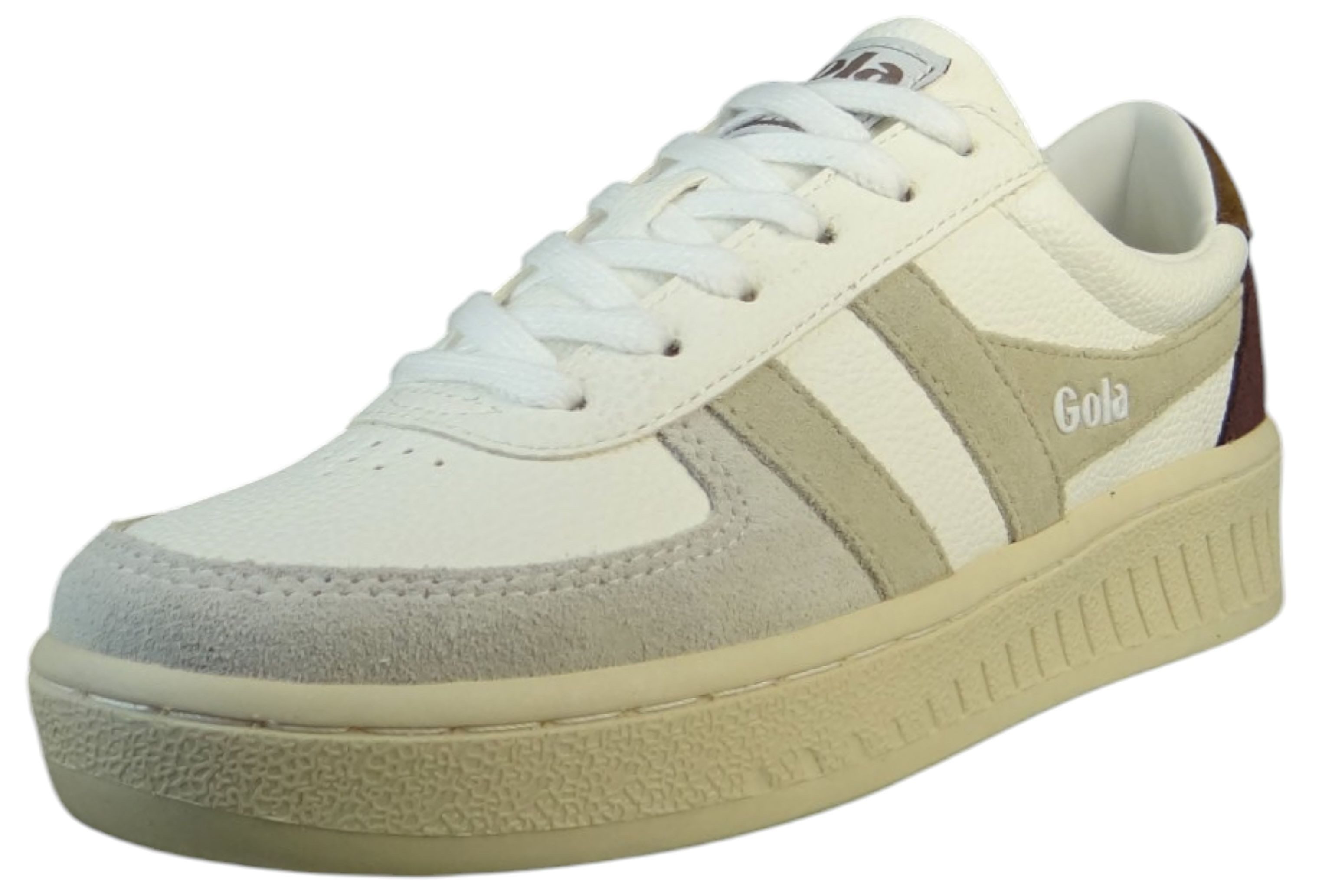 Gola CLA415 FW White/Wheat/Dark Brown Sneaker