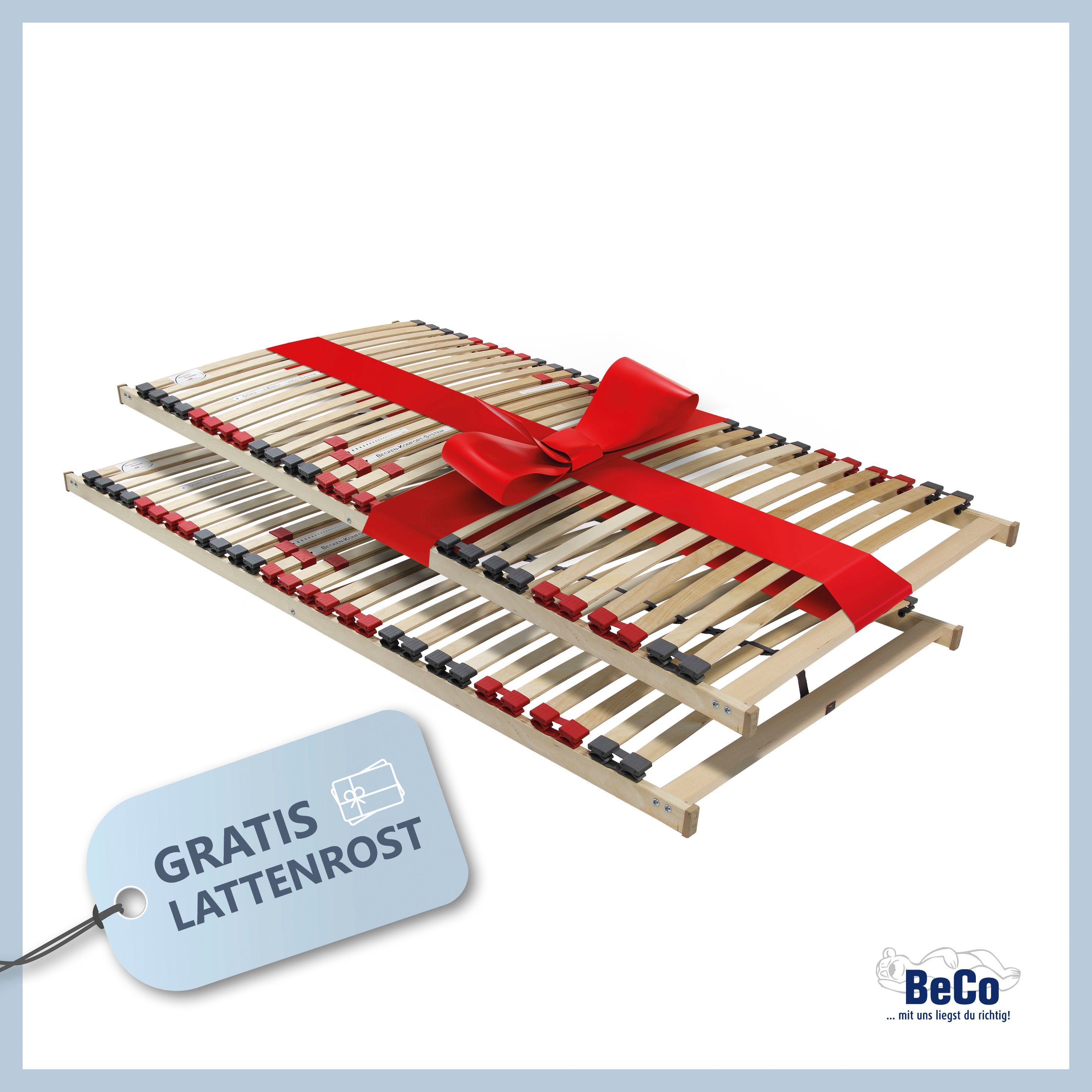 Lattenrost 2 für 1, Beco, Kopfteil nicht verstellbar, Fußteil nicht verstel günstig online kaufen