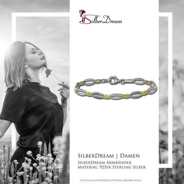 SilberDream Silberarmband SilberDream Armband Oval 925 Silber (Armband), Damen Armband (Oval) ca. 18,5cm, 925 Sterling Silber, vergoldet (Gelbg