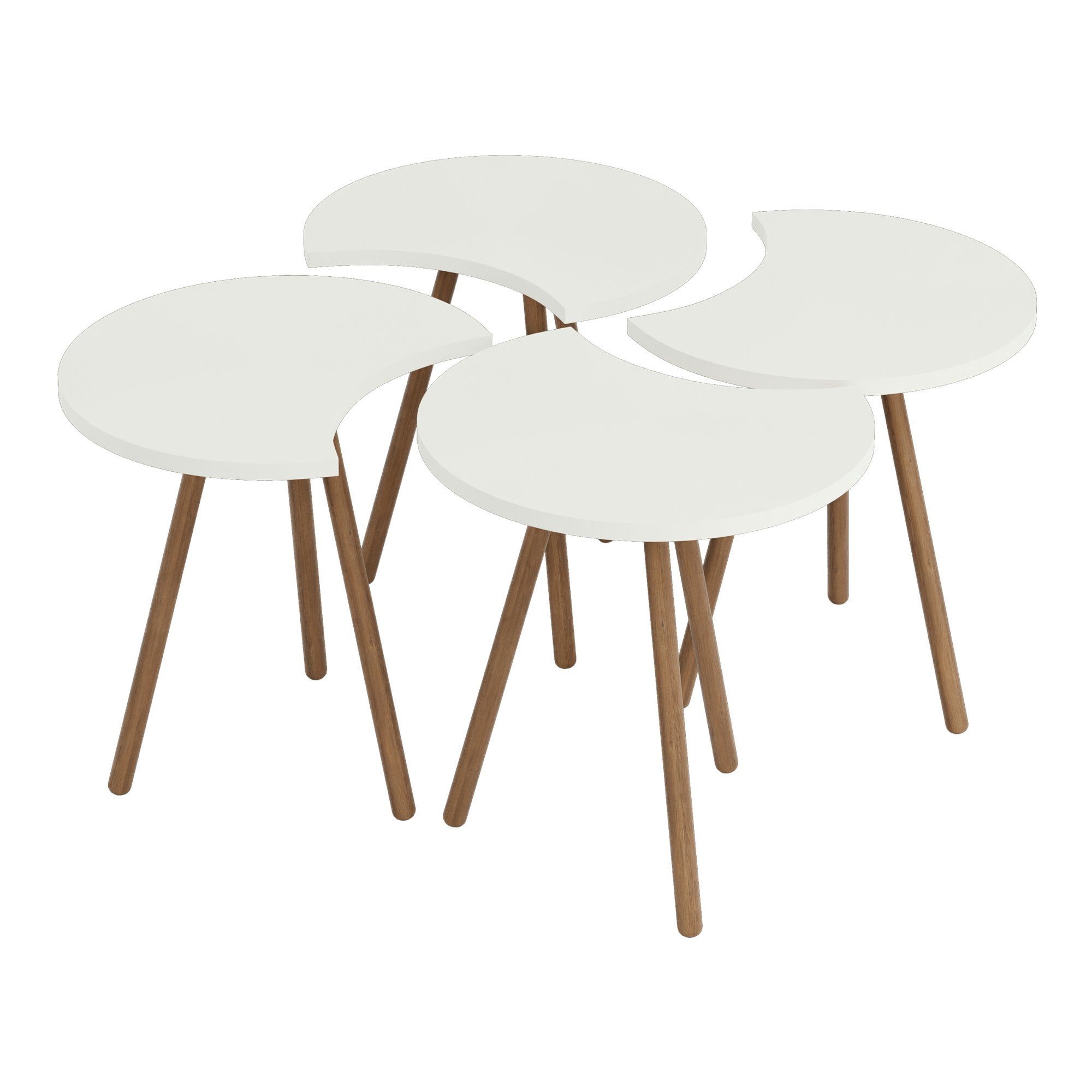 en.casa Couchtisch, Højer Beistelltisch Set 4-tlg. günstig online kaufen