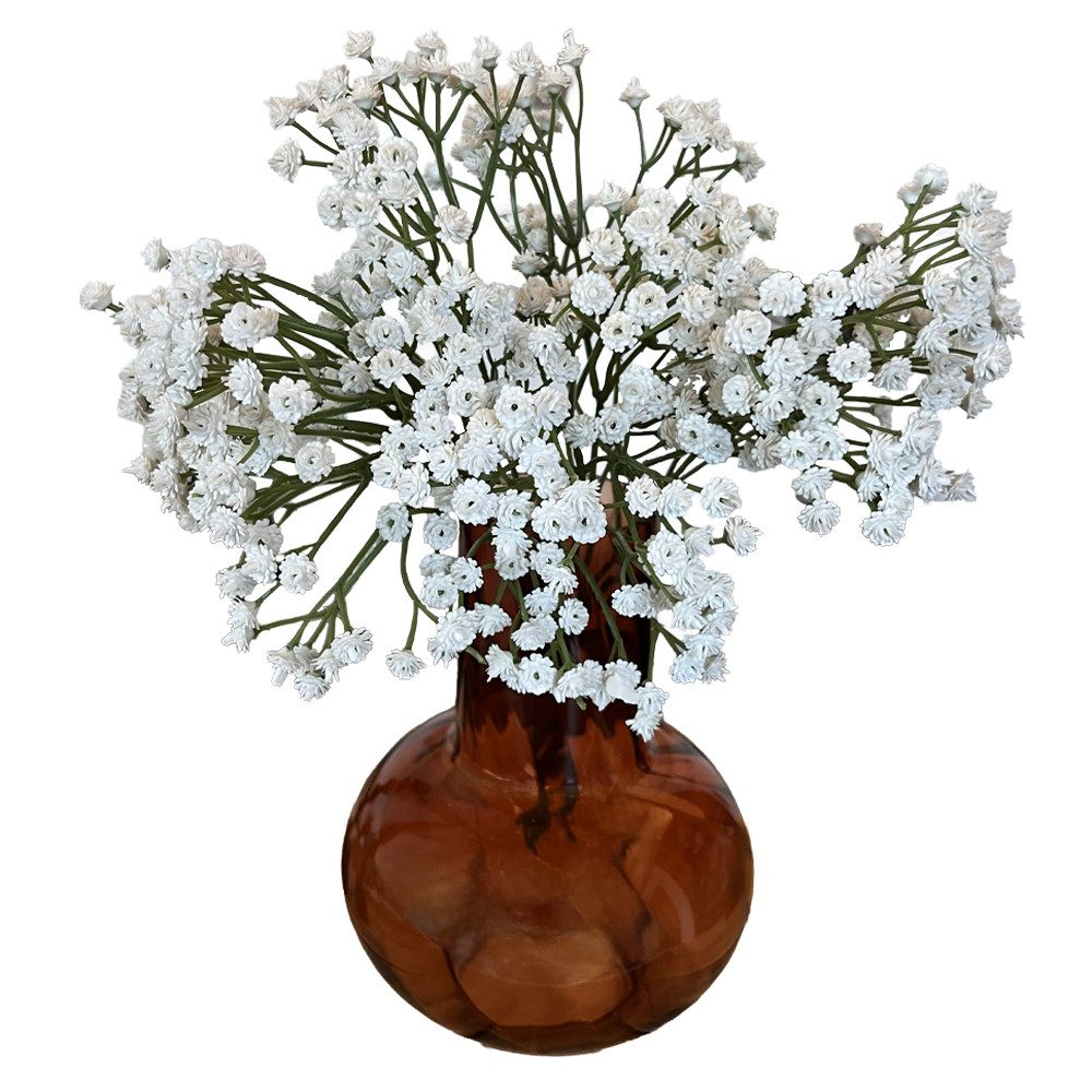 Kunstblume Schleierkraut 3 Zweige weiß (Gypsophila), 2474U, Höhe 55 cm, Blütenzweig