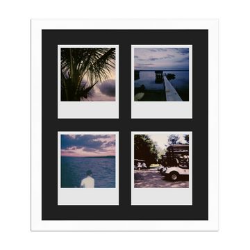 WANDStyle Bilderrahmen H950, für 4 Bilder, Modern im Polaroid Format, Weiß